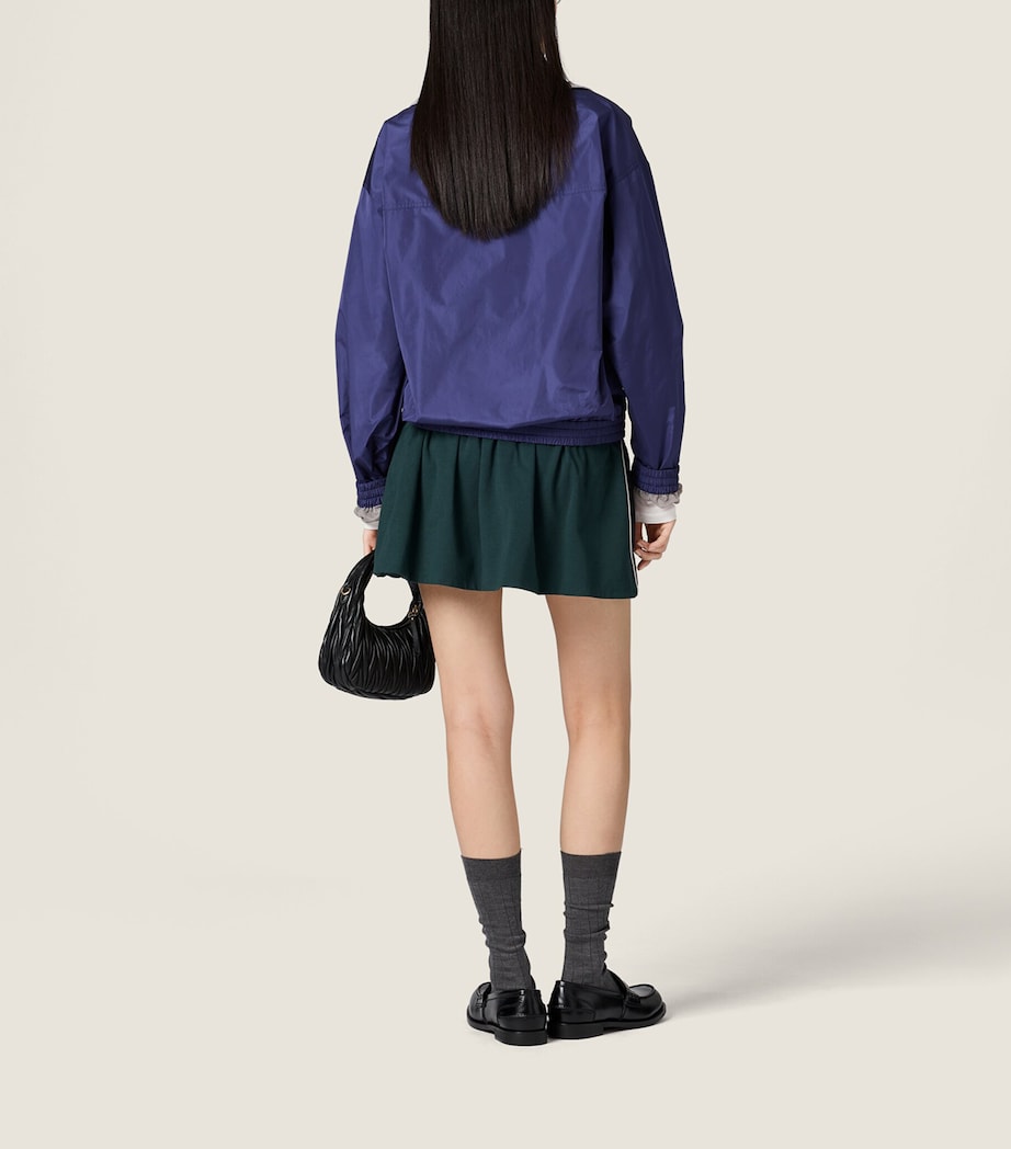 Miu Miu Womens Technical Jacket Blue Image 3