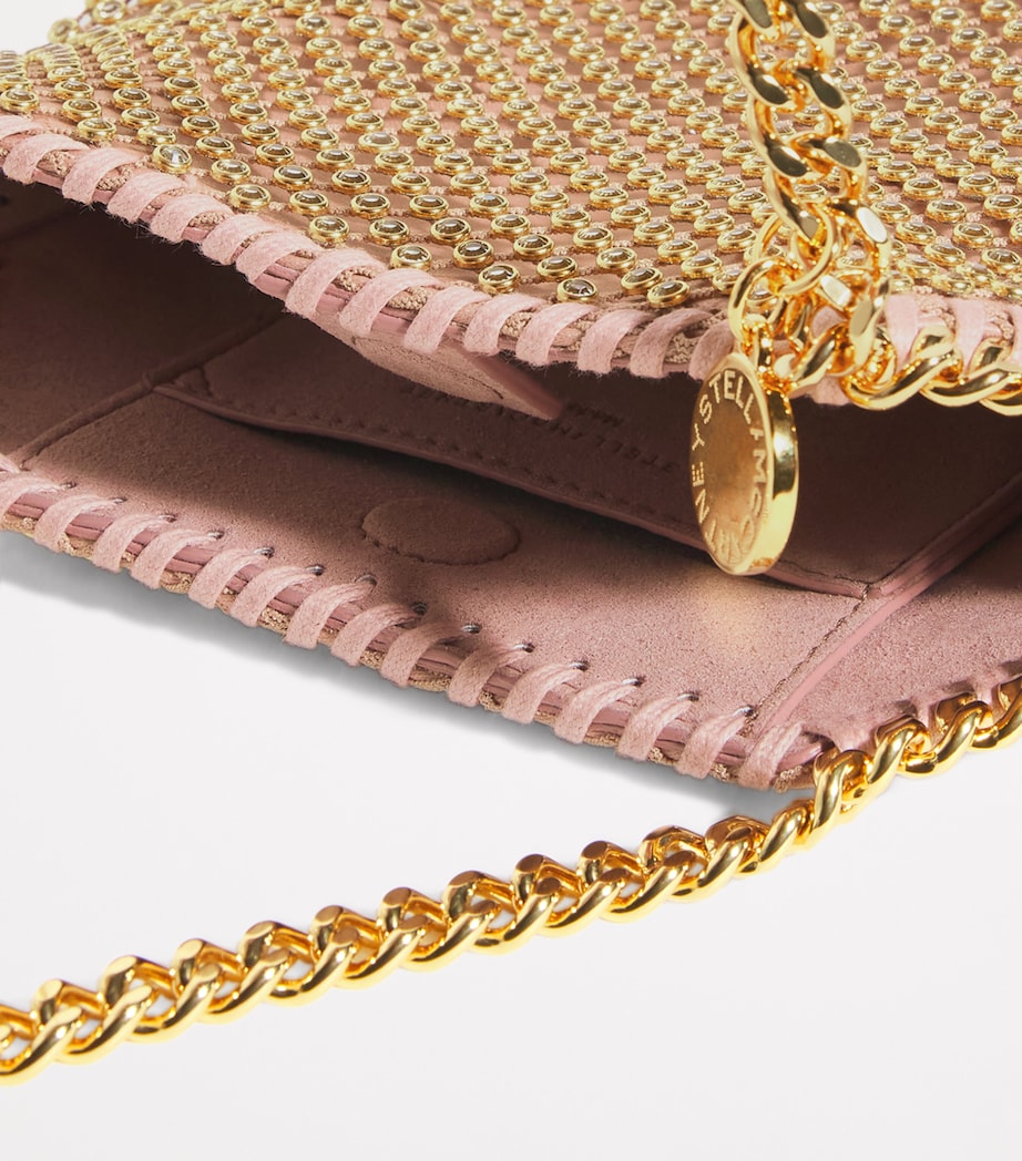 Stella McCartney Rose Collection Mini Falabella Top-Handle Bag Dusty Rose Image 4