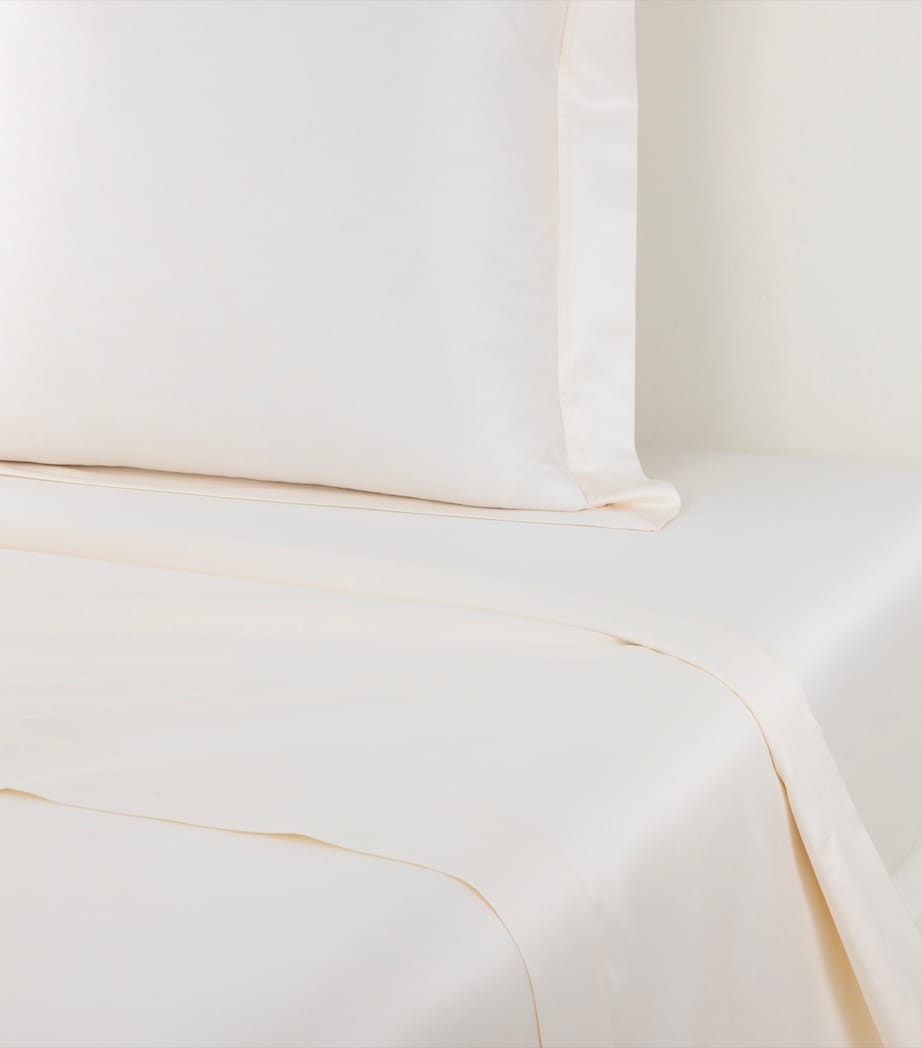 Egyptian Cotton Emperor Flat Sheet (300cm x 320cm) CREME Image 2