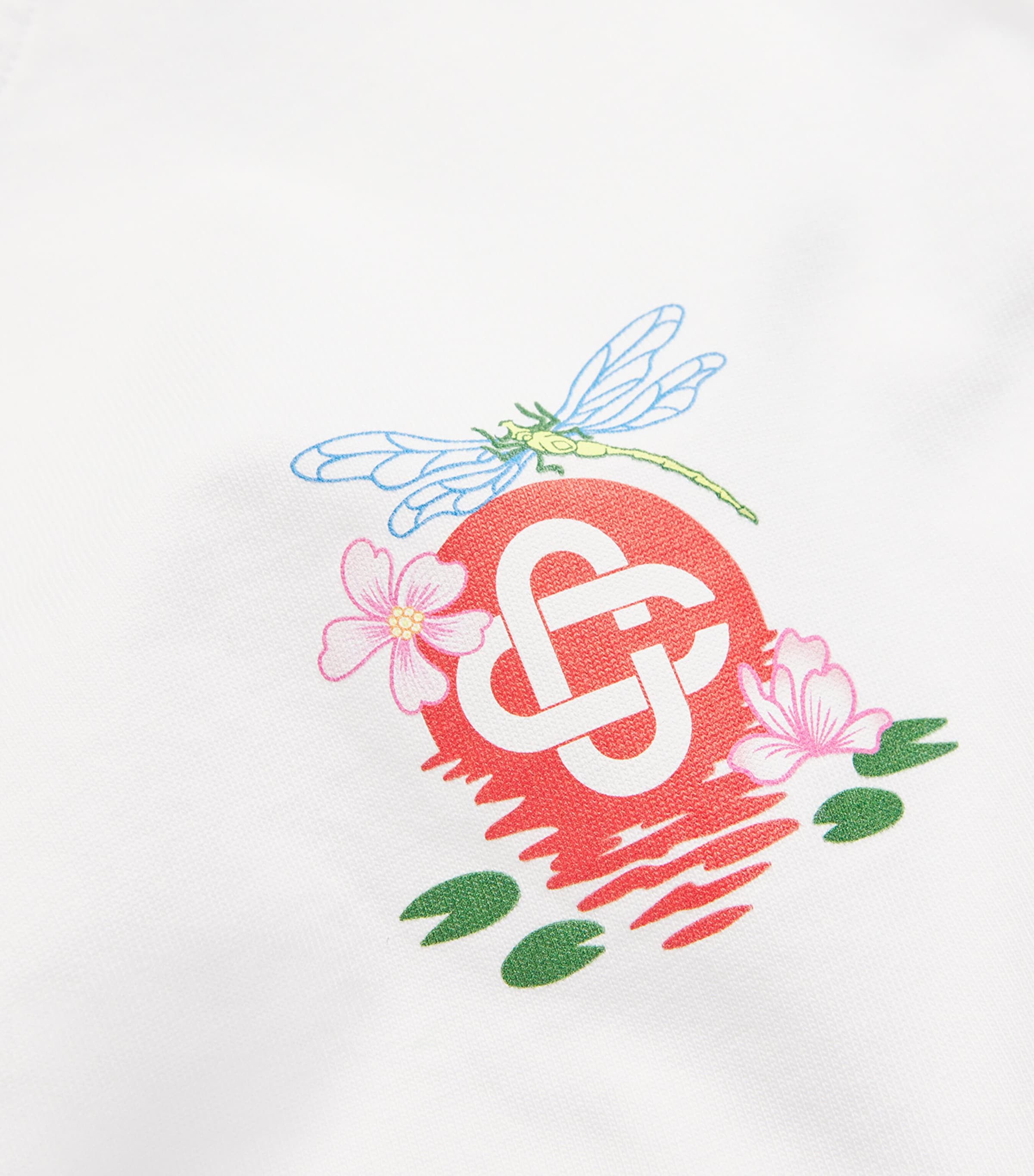 Organic Cotton Dragonfly Logo T-Shirt  WHITE Image 5