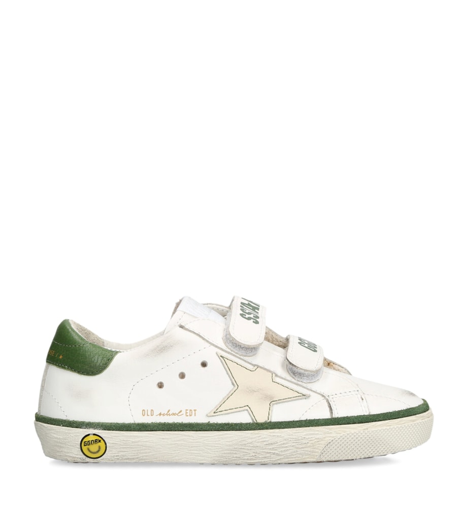 Leather Old School Sneakers GREEN COMB Image 1