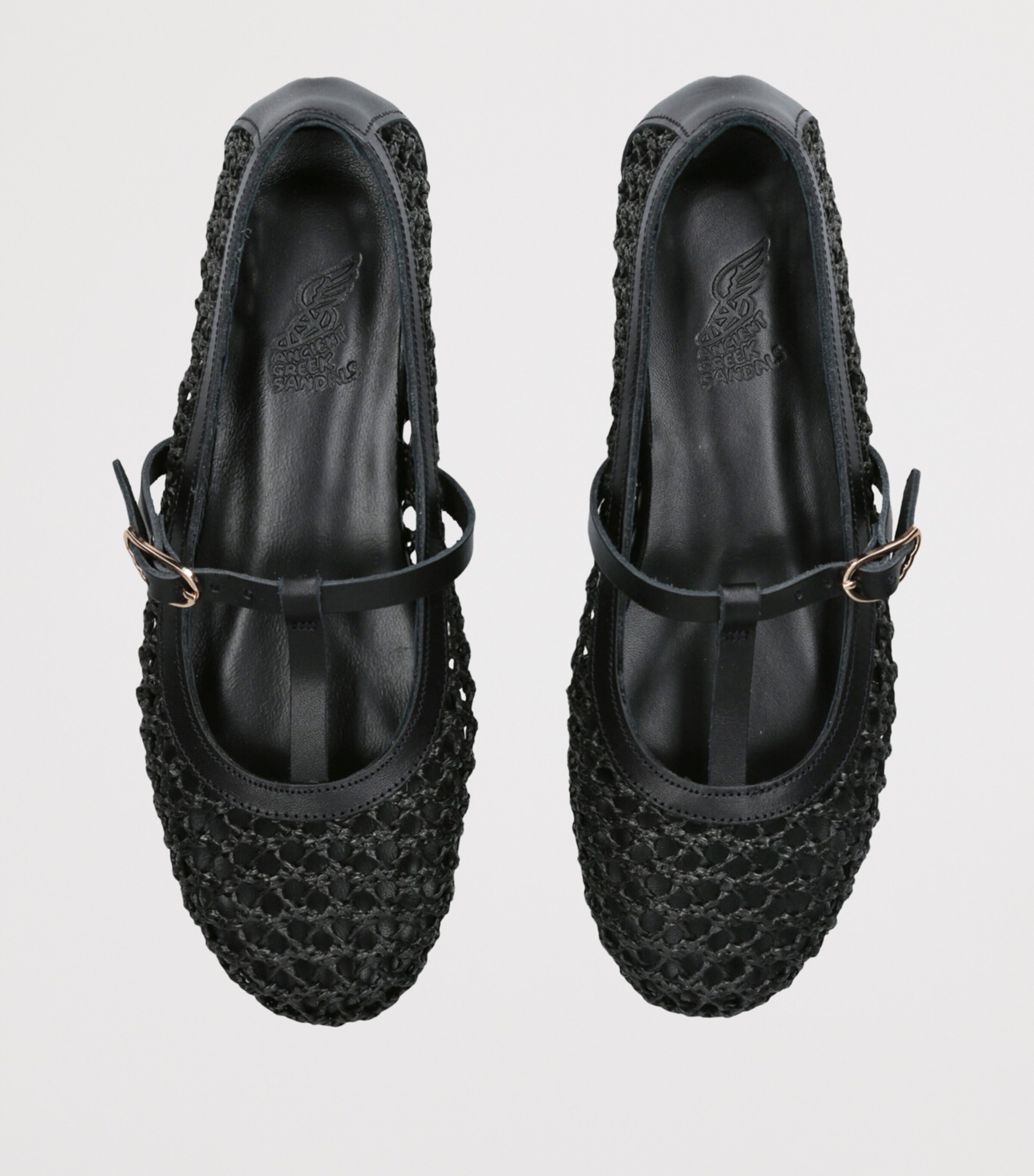 Woven Aerati Ballet Flats BLACK Image 4