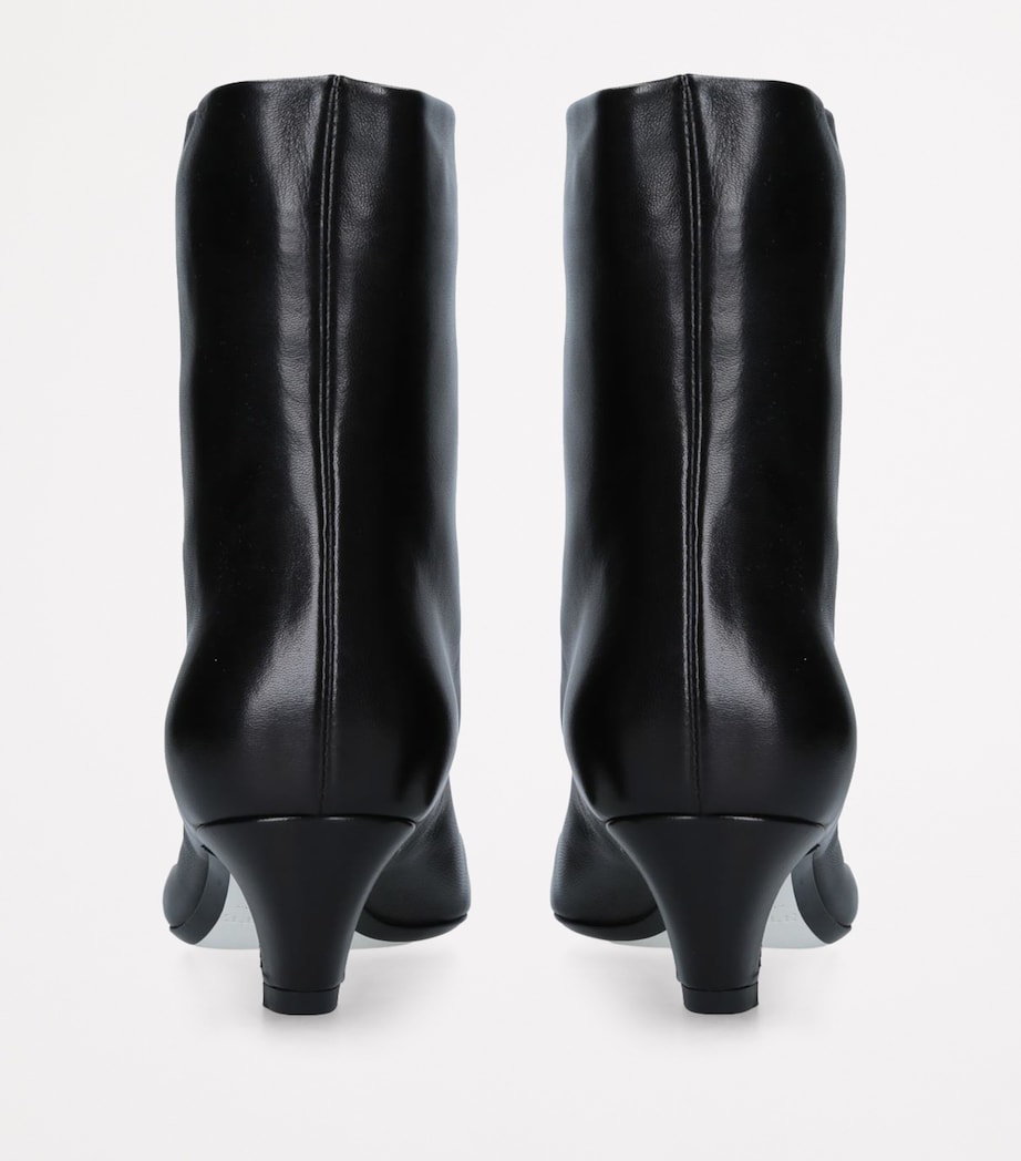 Leather Arizona Heeled Ankle Boots 50 BLACK Image 3