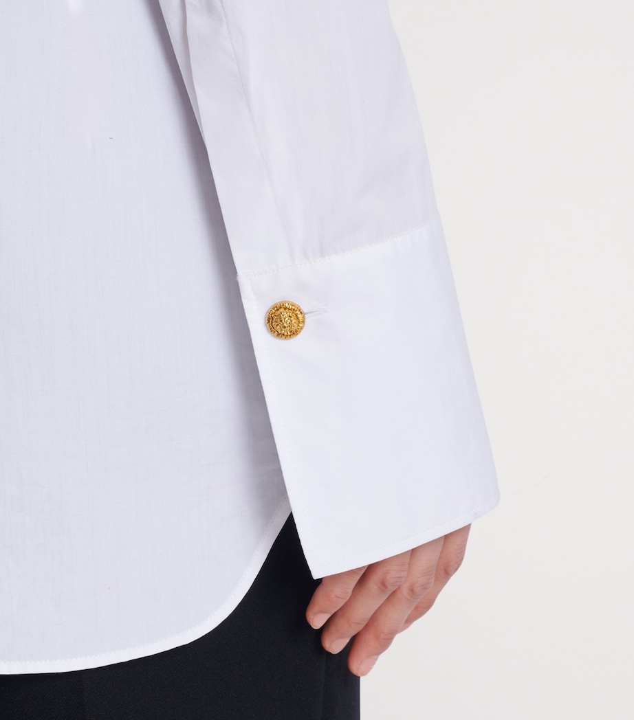 Cotton Poplin Shirt 0FB BLANC OPTIQUE Image 8