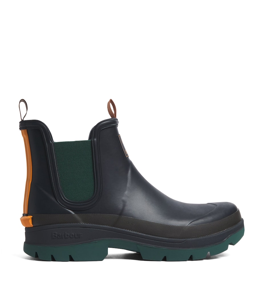 Barbour x Paul Smith Chlesea Wellington Boots Navy Image 1