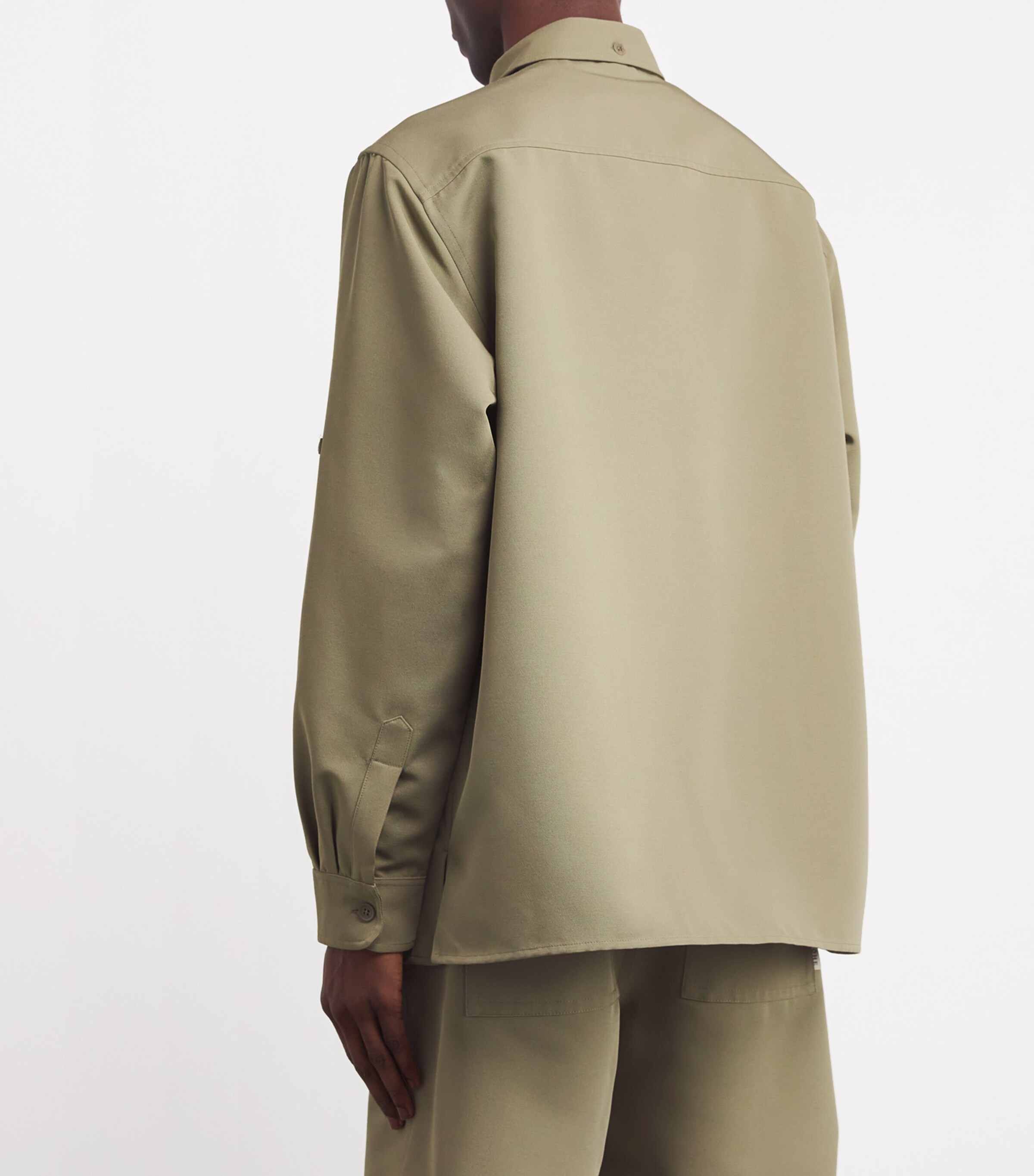 Cotton Utility Shirt 343 SAGE Image 4