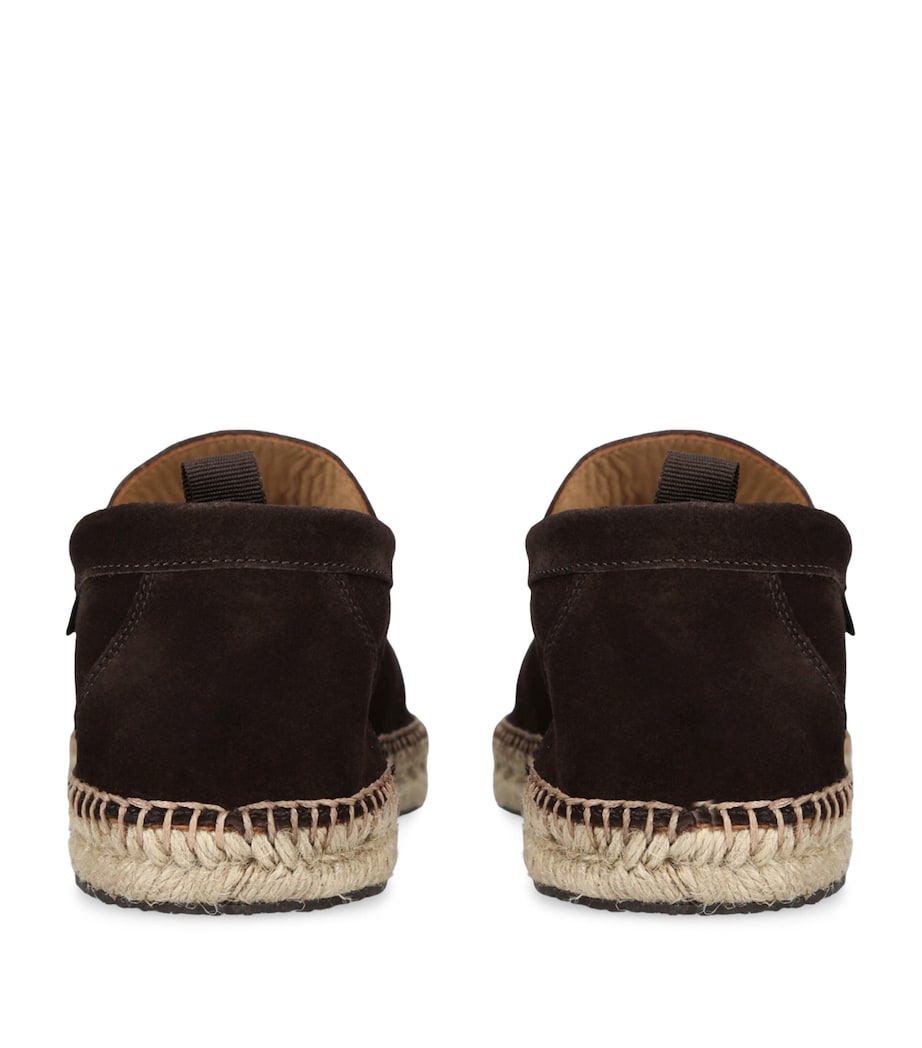 Suede Riviera Espadrille Loafers DARK BROWN Image 2
