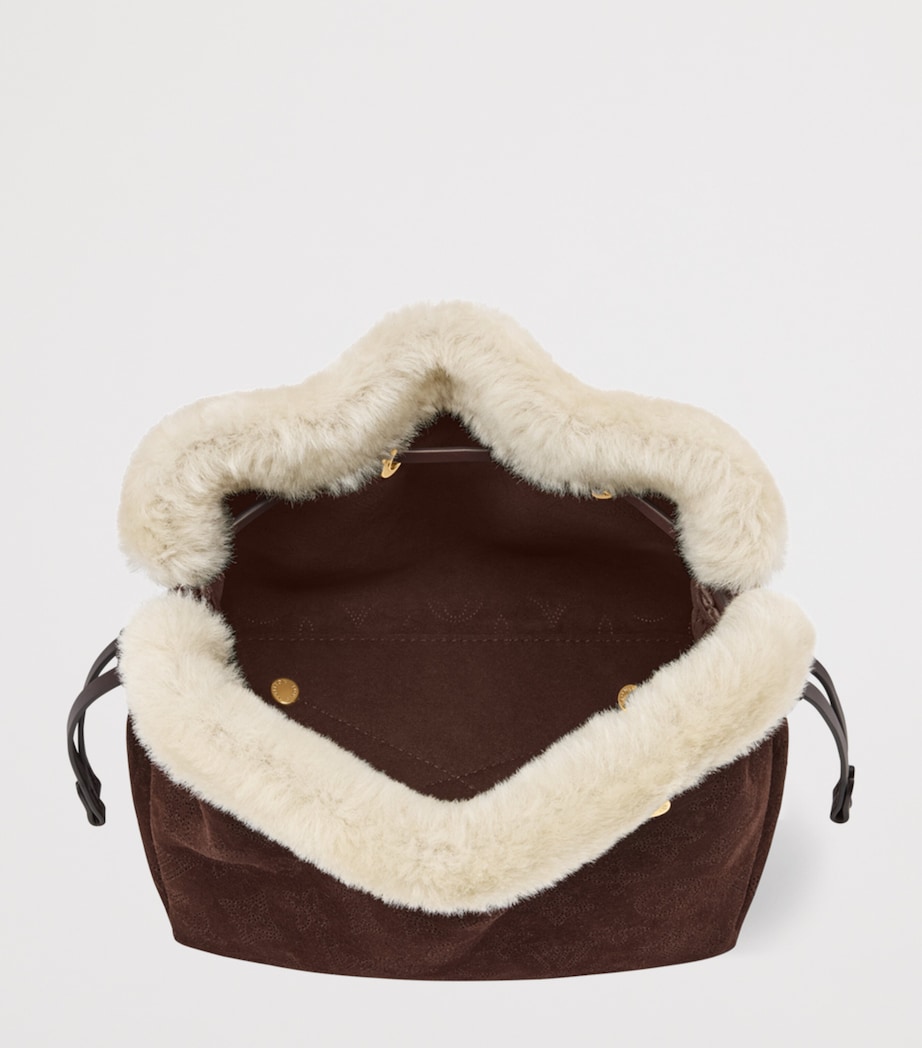 Leather Bella Bucket Bag CHOCOLATE BROWN Image 4