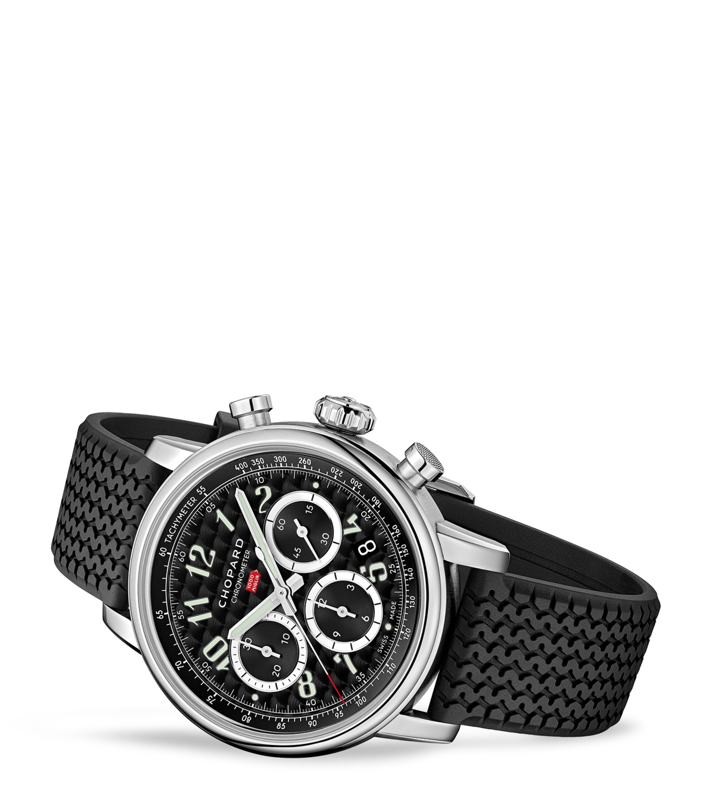 Chopard Lucent Steel Mille Miglia Chronograph Watch 40.5mm Stainless Steel Image 5