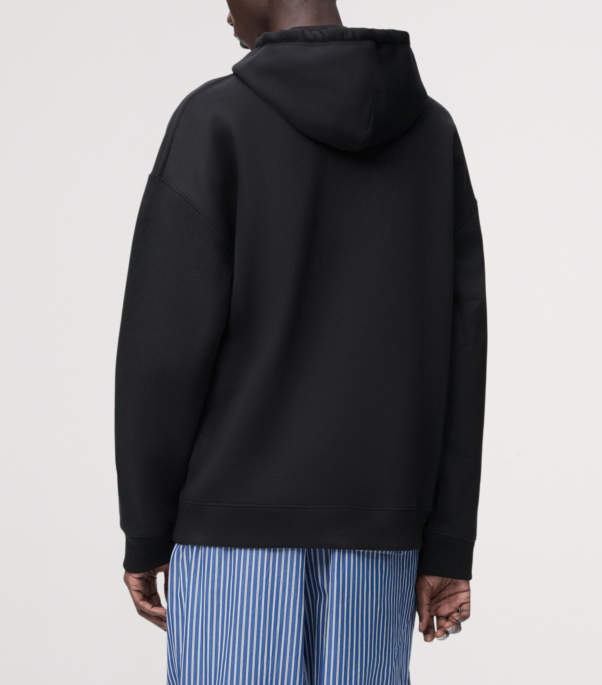 x Louis Wain Cotton-Blend Cat-Pocket Hoodie BLACK Image 4