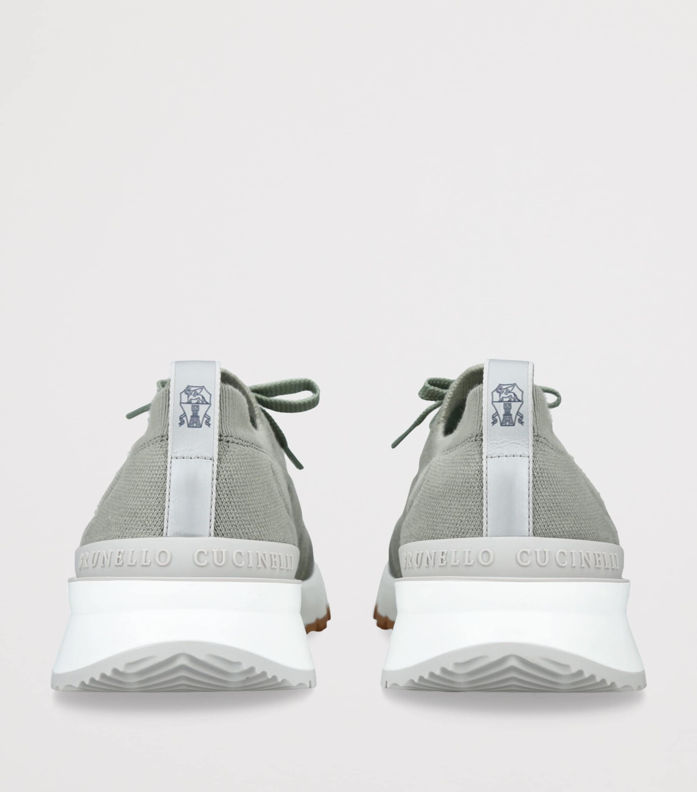 Knitted Sportiv Sneakers PALE GREEN Image 2