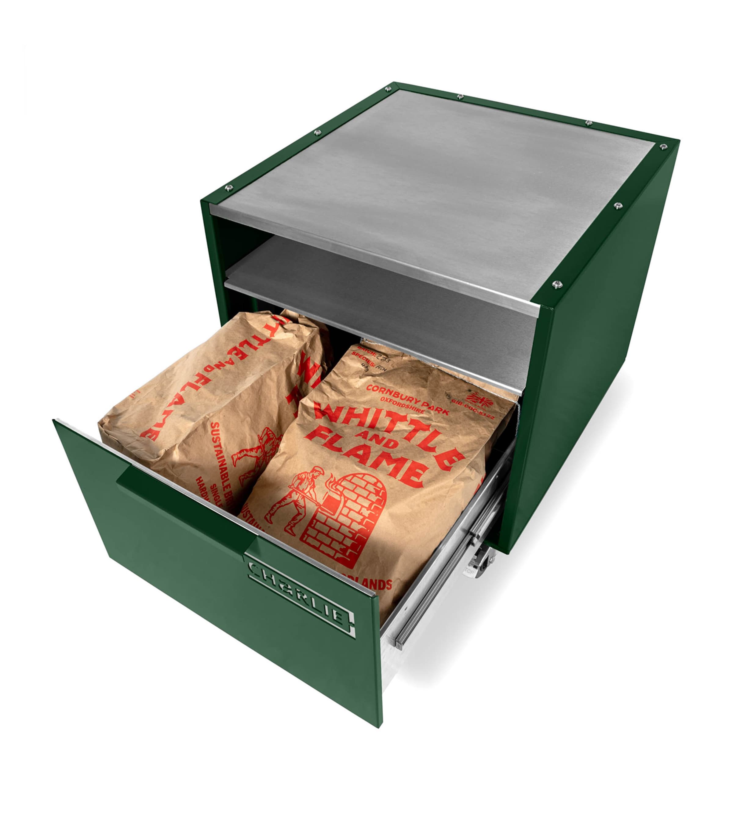 Charlie Outdoor Island Cabinet GREEN CHILLI Image 3