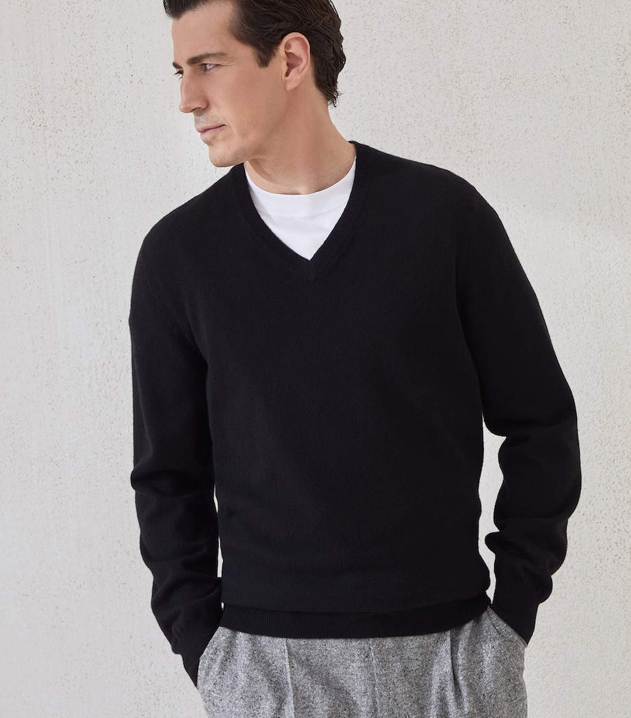 Cashmere V-Neck Sweater CH101 Image 2