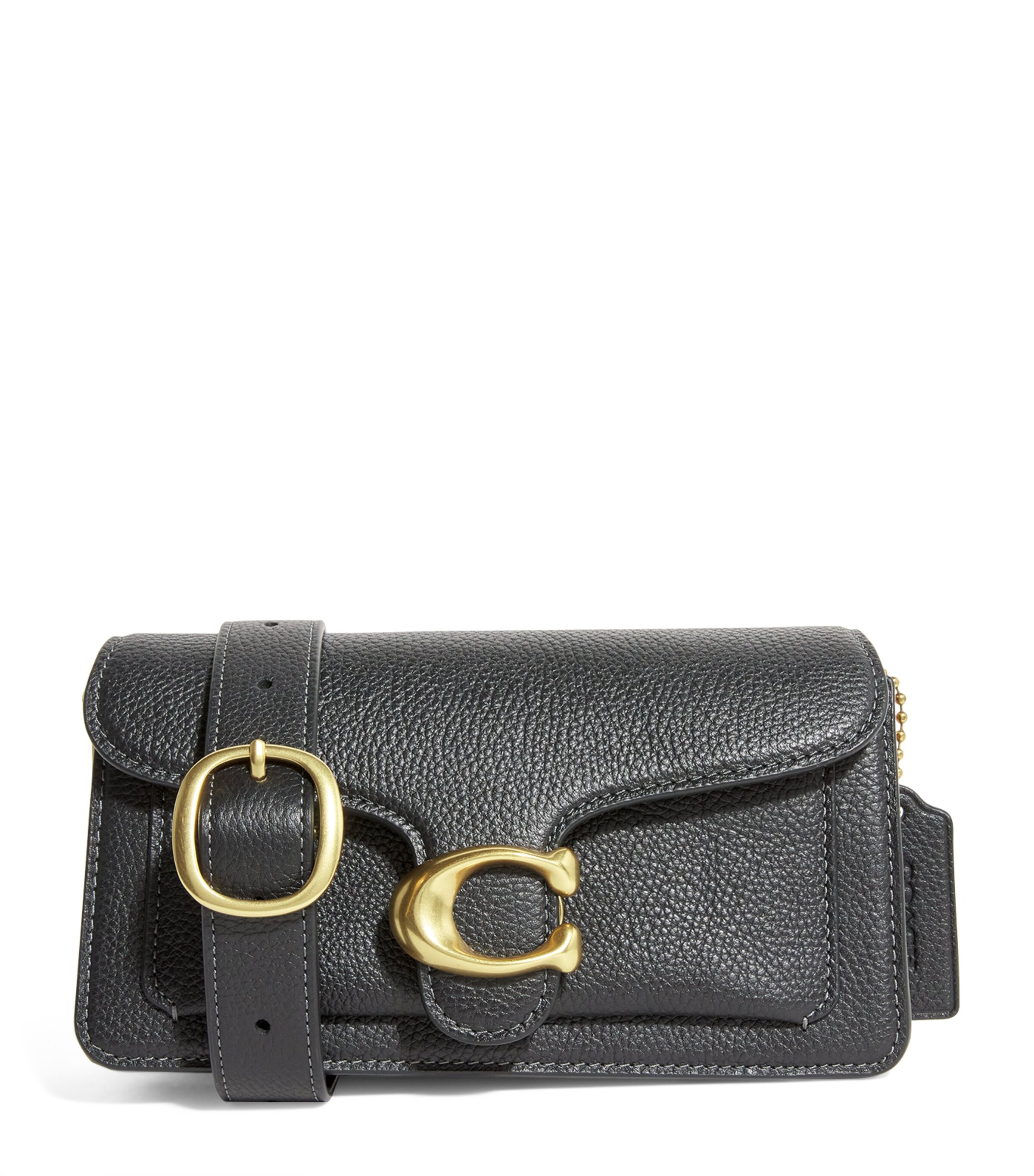 Coach Black Pebbled Leather Tabby 26 Shoulder Bag | Harrods US