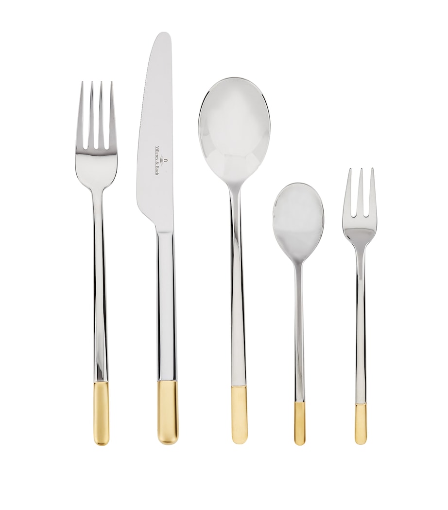 Partially Gold-Plated Ella 30-Piece Cutlery Set NO COLOUR Image 3
