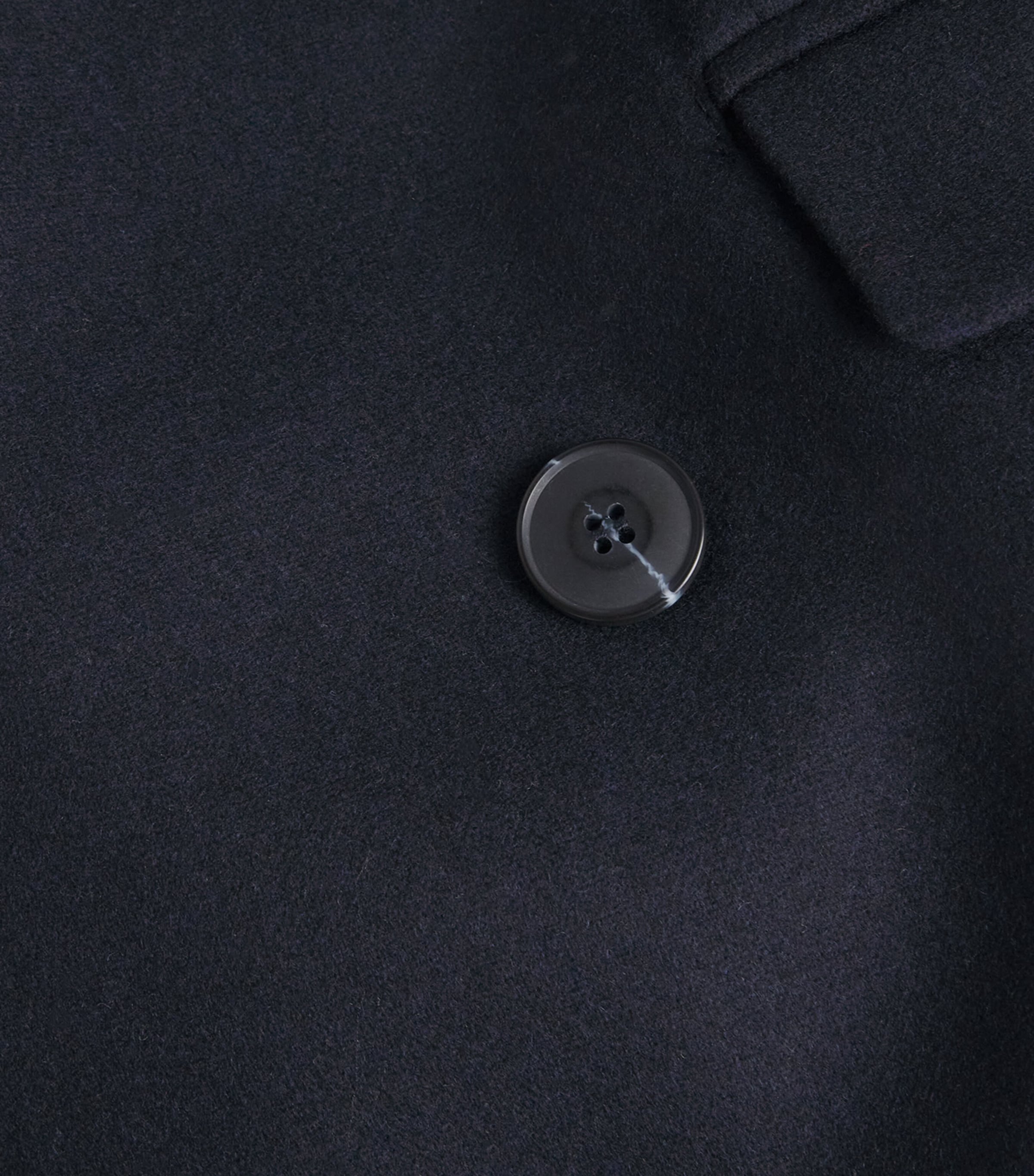 Wool-Blend Double-Breasted Pea Coat NAVY Image 5