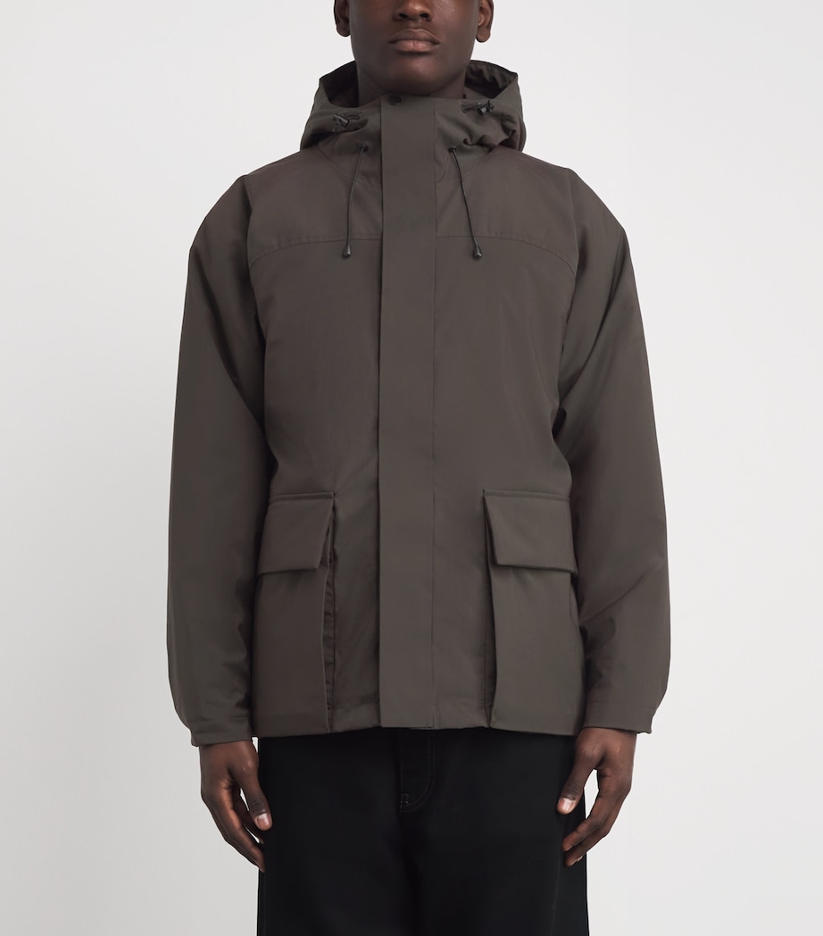 Hooded Herluf Alpinix Jacket SEAL BROWN Image 3