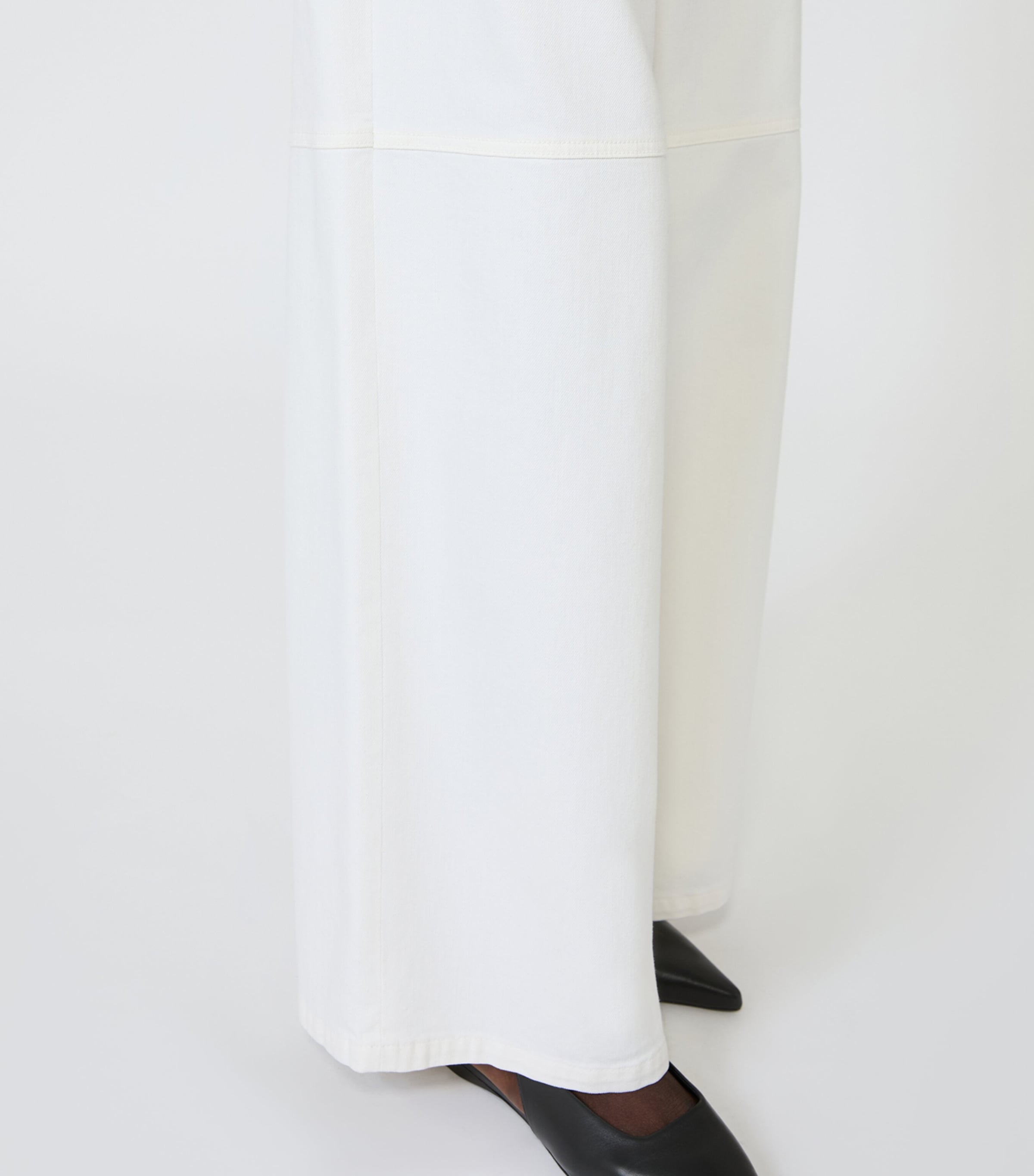 Max Mara Womens Wide-Leg Jeans White Image 5