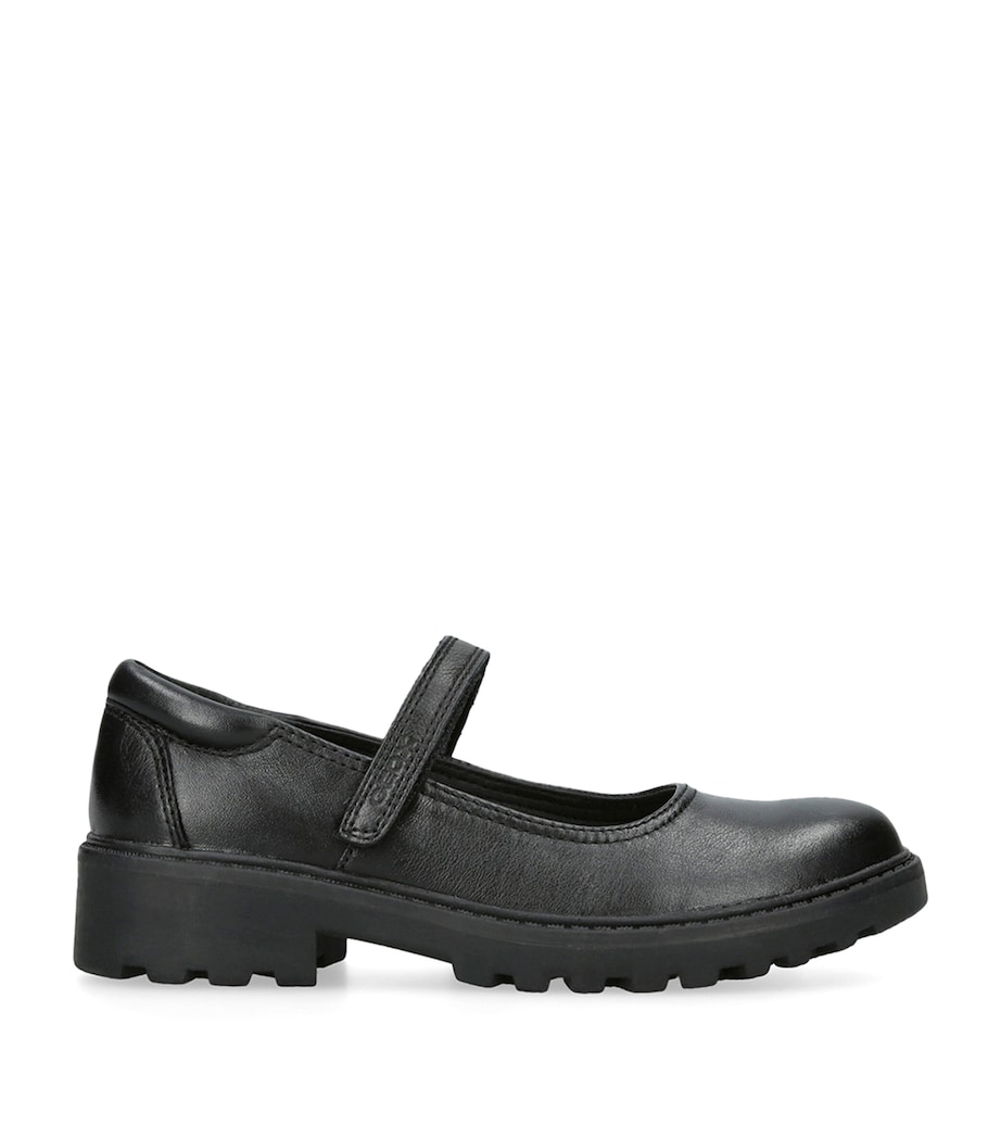Geox Leather Casey Ballet Flats Black Image 1