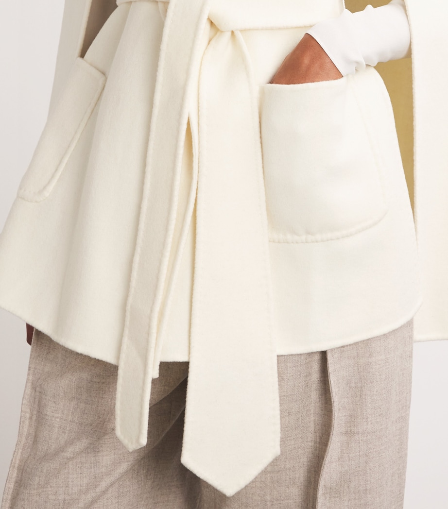 Cashmere Tie-Waist Cape PEARL Image 6