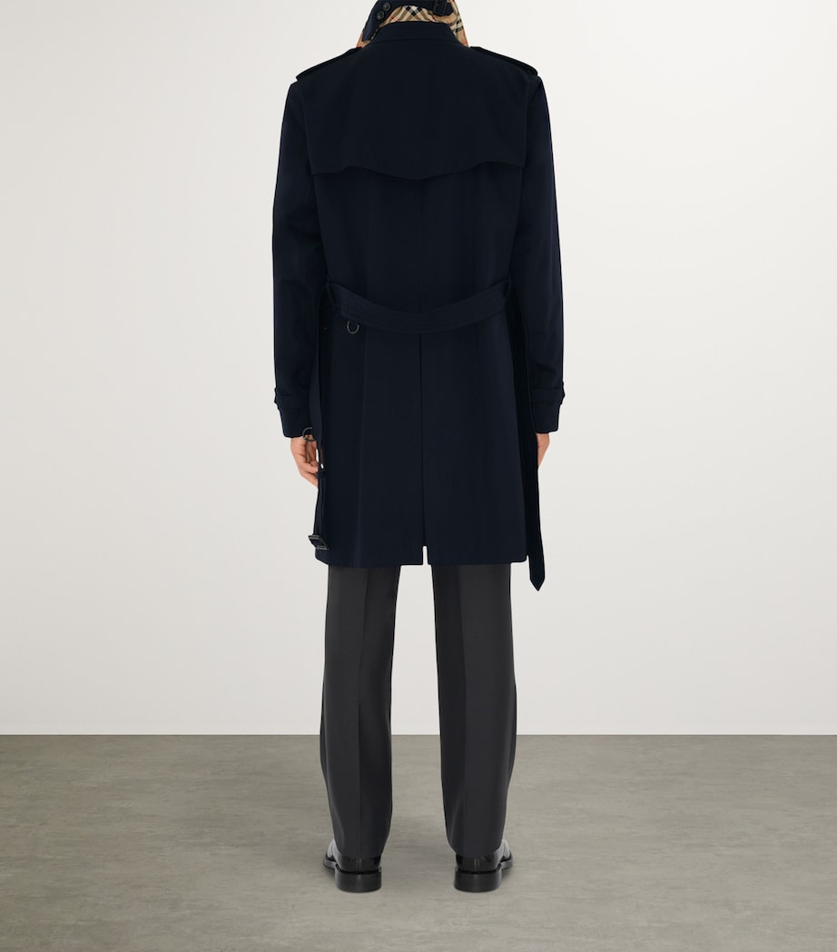 Mid-Length Kensington Heritage Trench Coat COAL BLUE Image 3