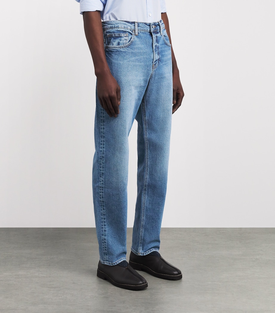 FRAME Mens The Straight Jeans Old Town Image 4