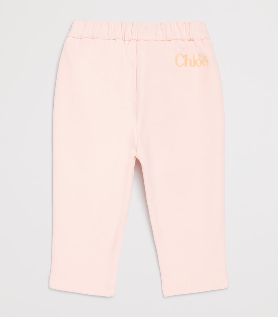 Cotton Embroidered Sweatpants (6-18 Months) PETAL PINK Image 2
