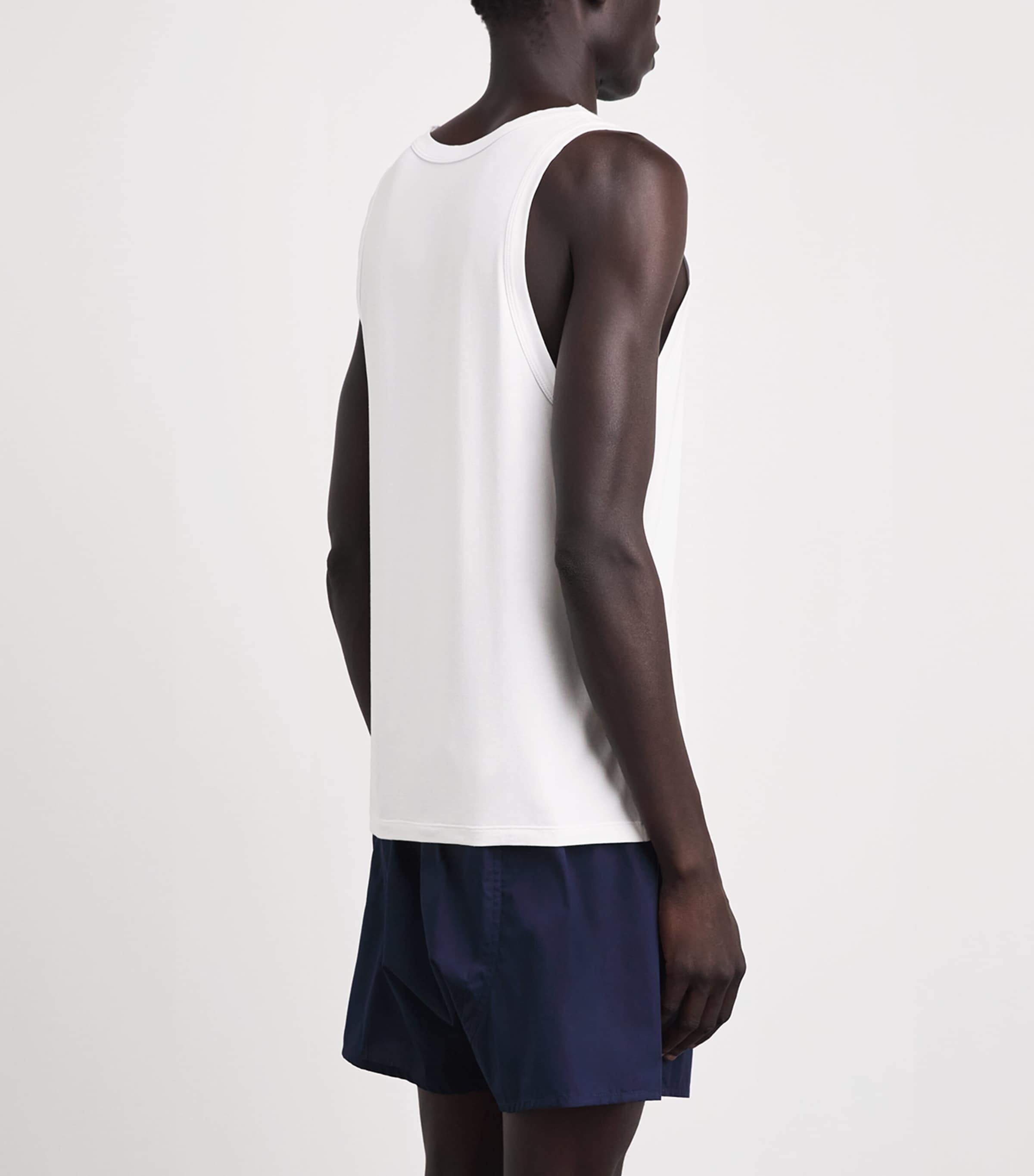CHÉ Mens Modal-Blend Vest White Image 5