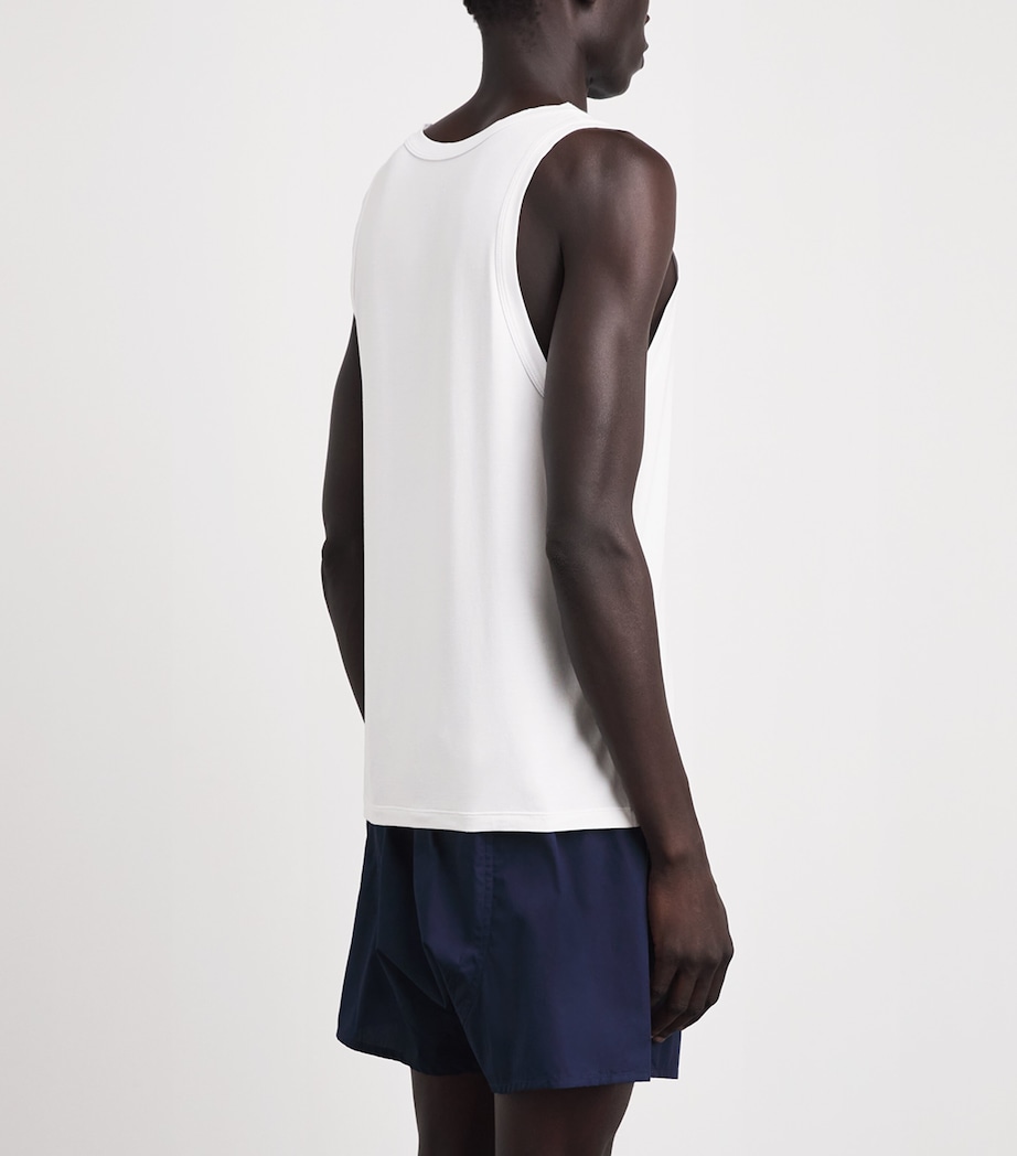 CHÉ Mens Modal-Blend Vest White Image 5
