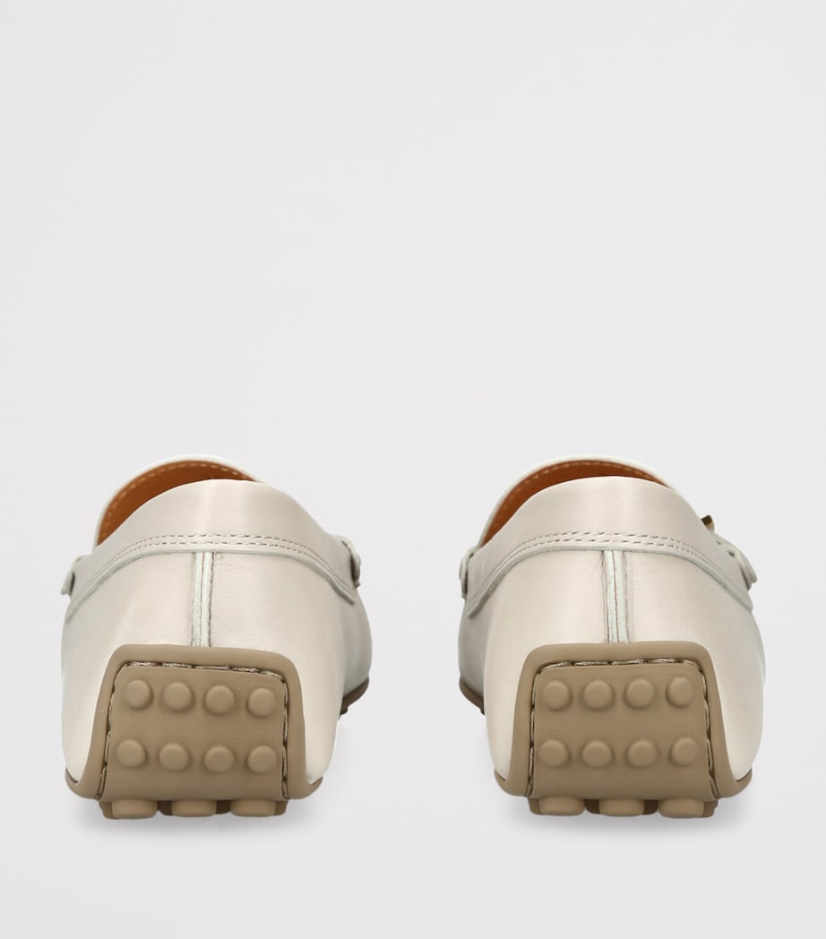Leather City Gommino Driving Shoes CREAM Image 2