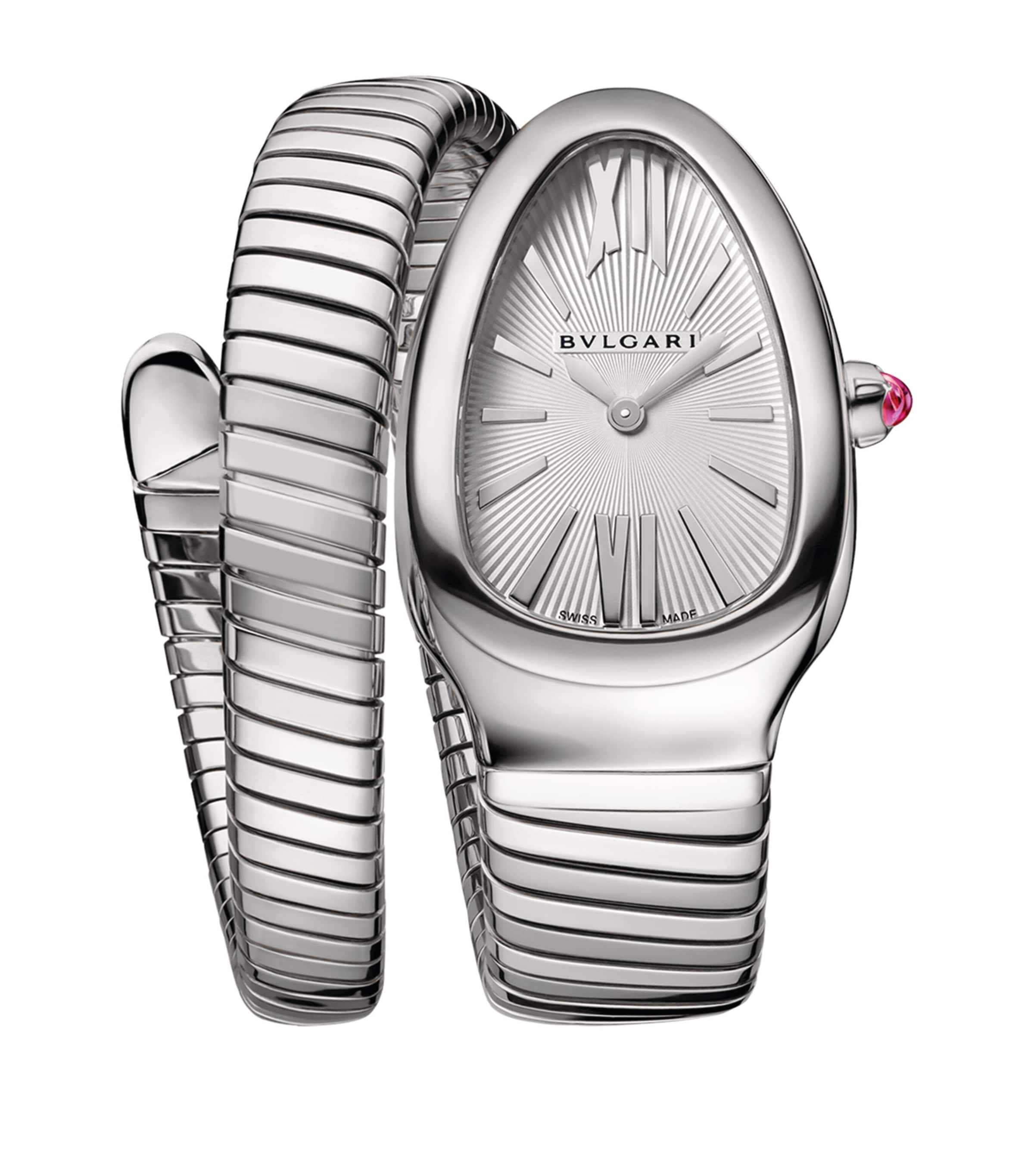 Stainless Steel Serpenti Tubogas Watch 35mm WHITE Image 1