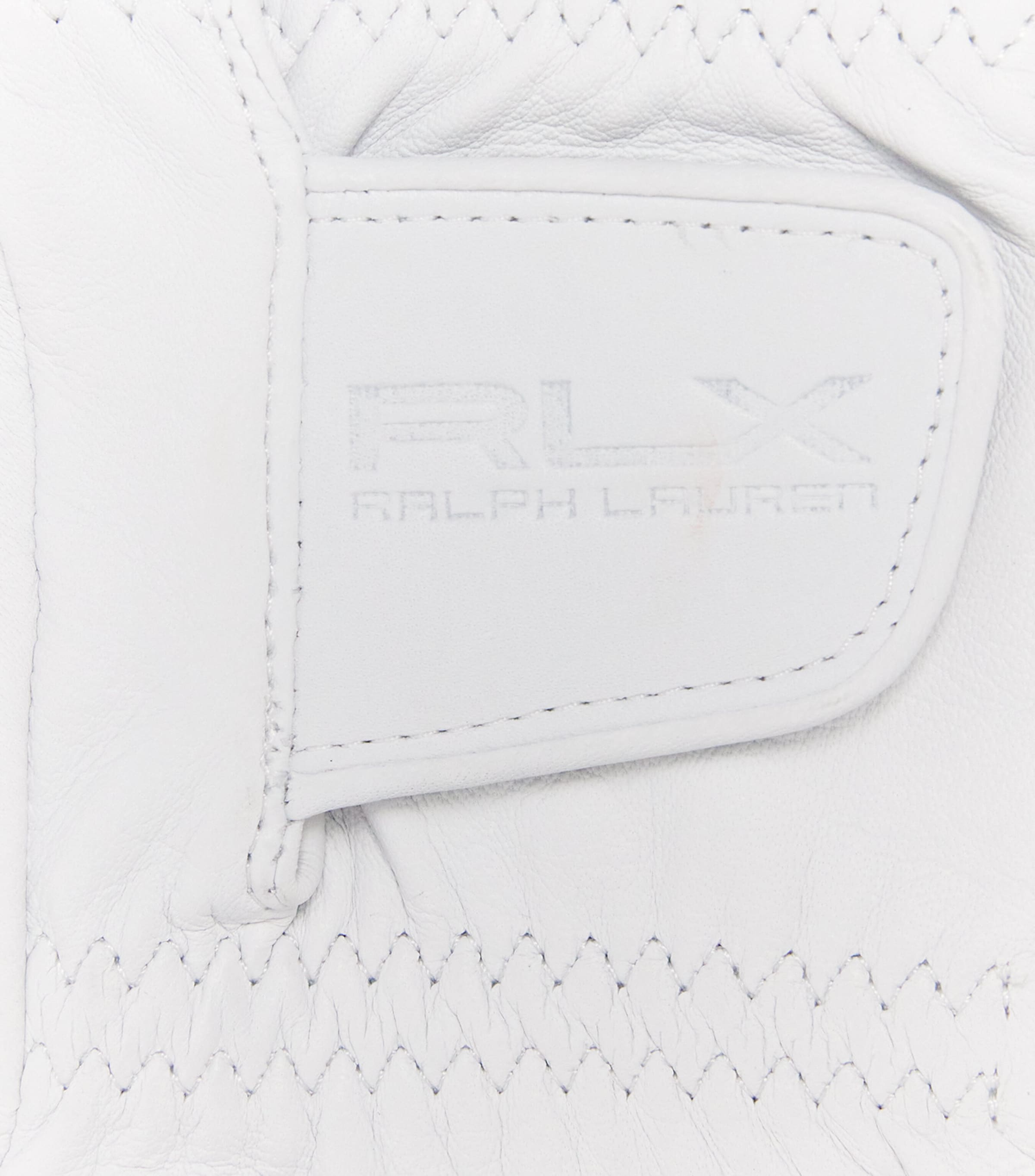 Leather Golfing Right Glove WHITE Image 4