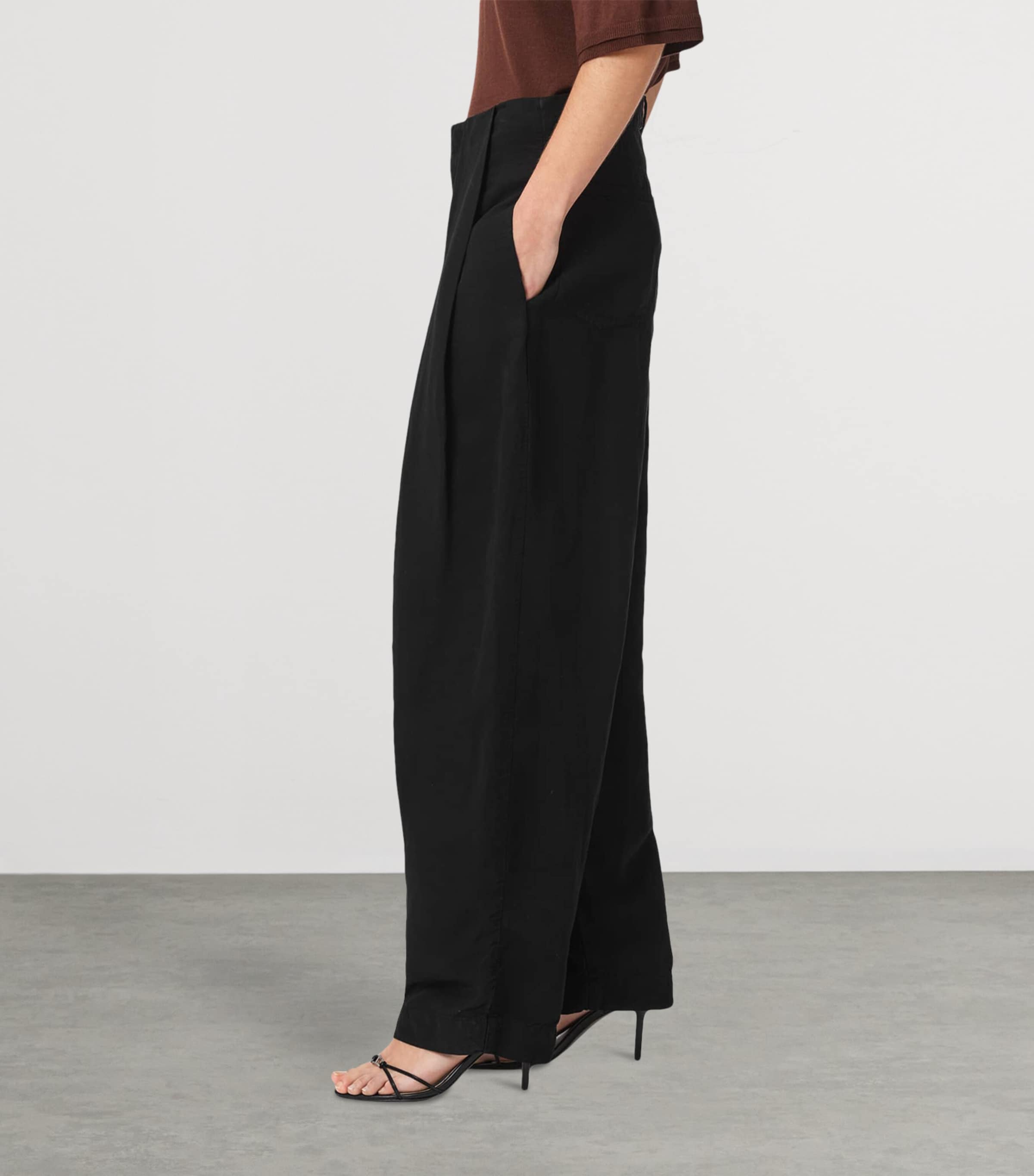 AllSaints Womens Phi Trousers Black Image 5