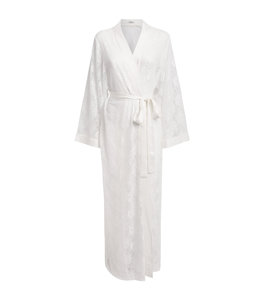Bocan Womens Lace Mila Robe Off White Image 1