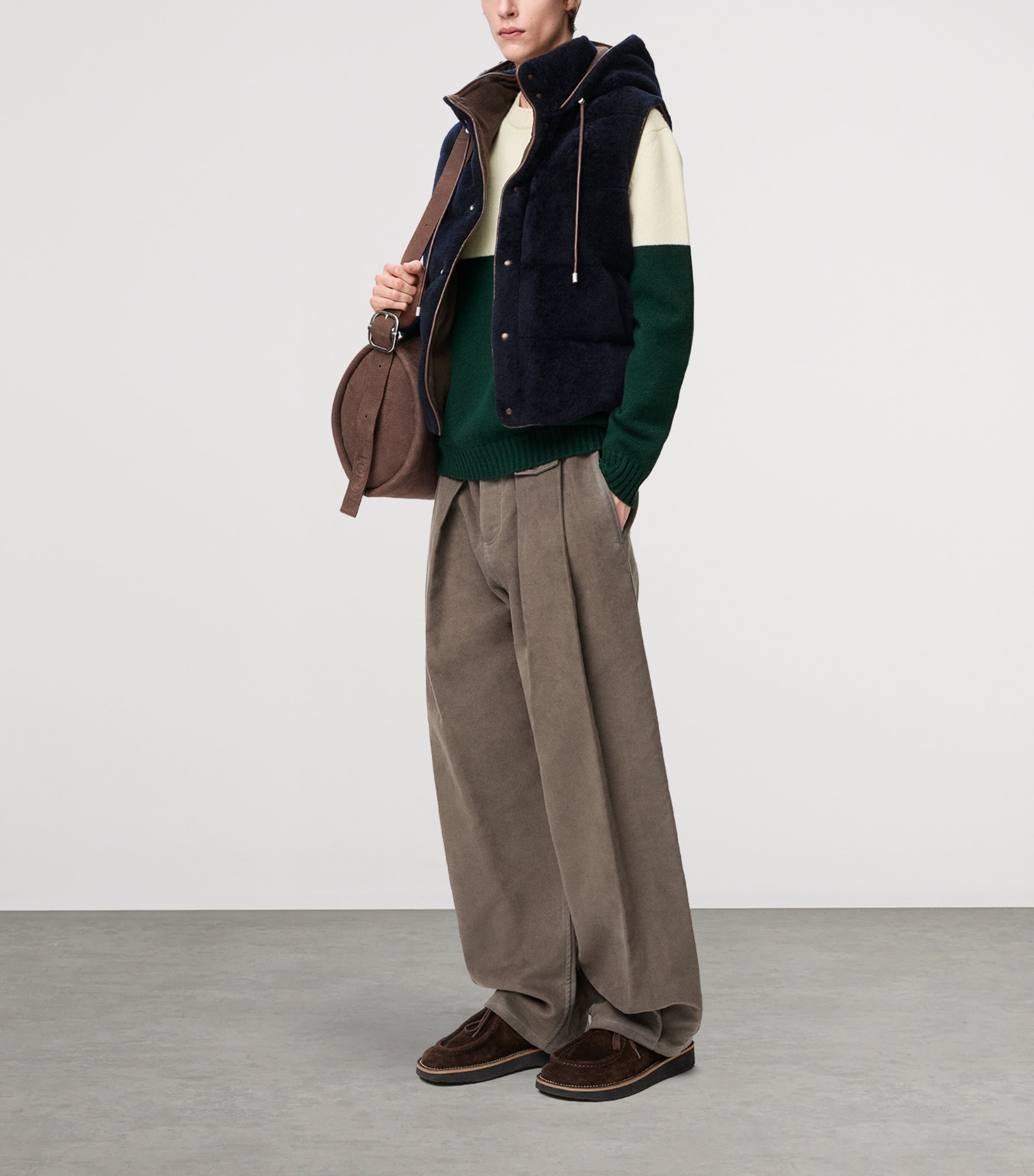 x Louis Wain Wool Futuristic Cat Sweater WHITE/GREEN Image 2