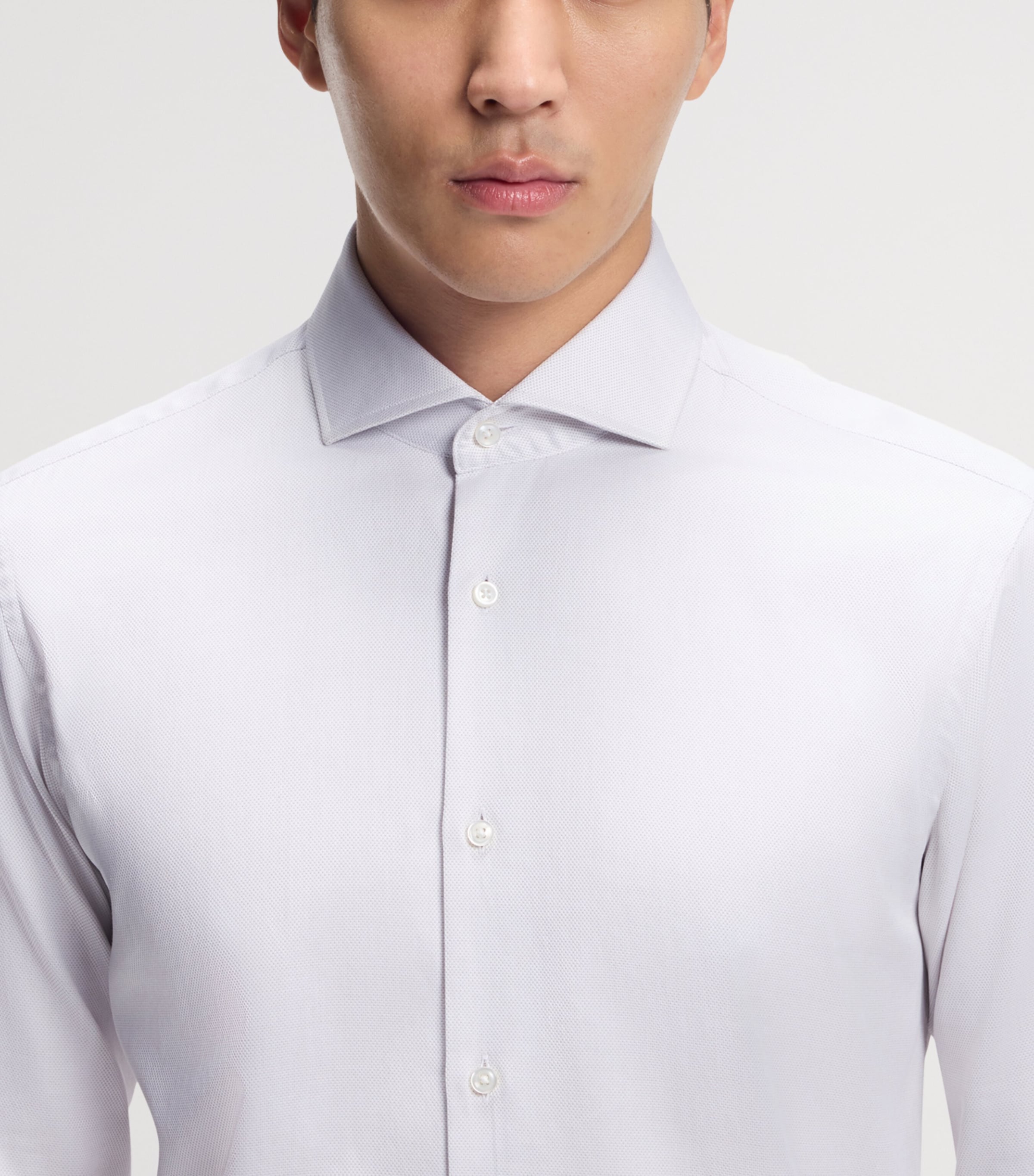 BOSS Mens Cotton Slim-Fit Shirt Image 5