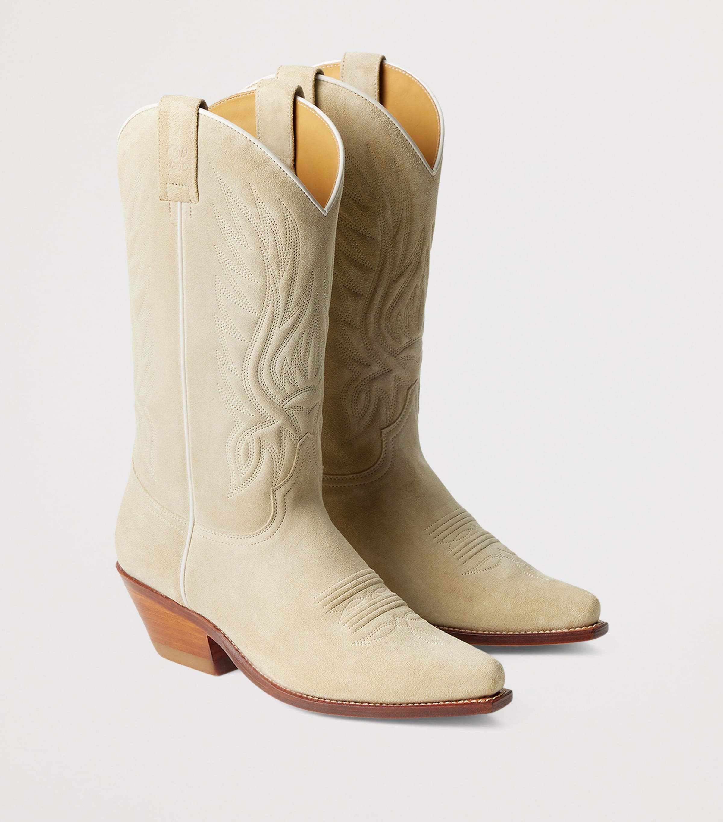 Suede Chilton Cowboy Boots ICON TAN Image 2