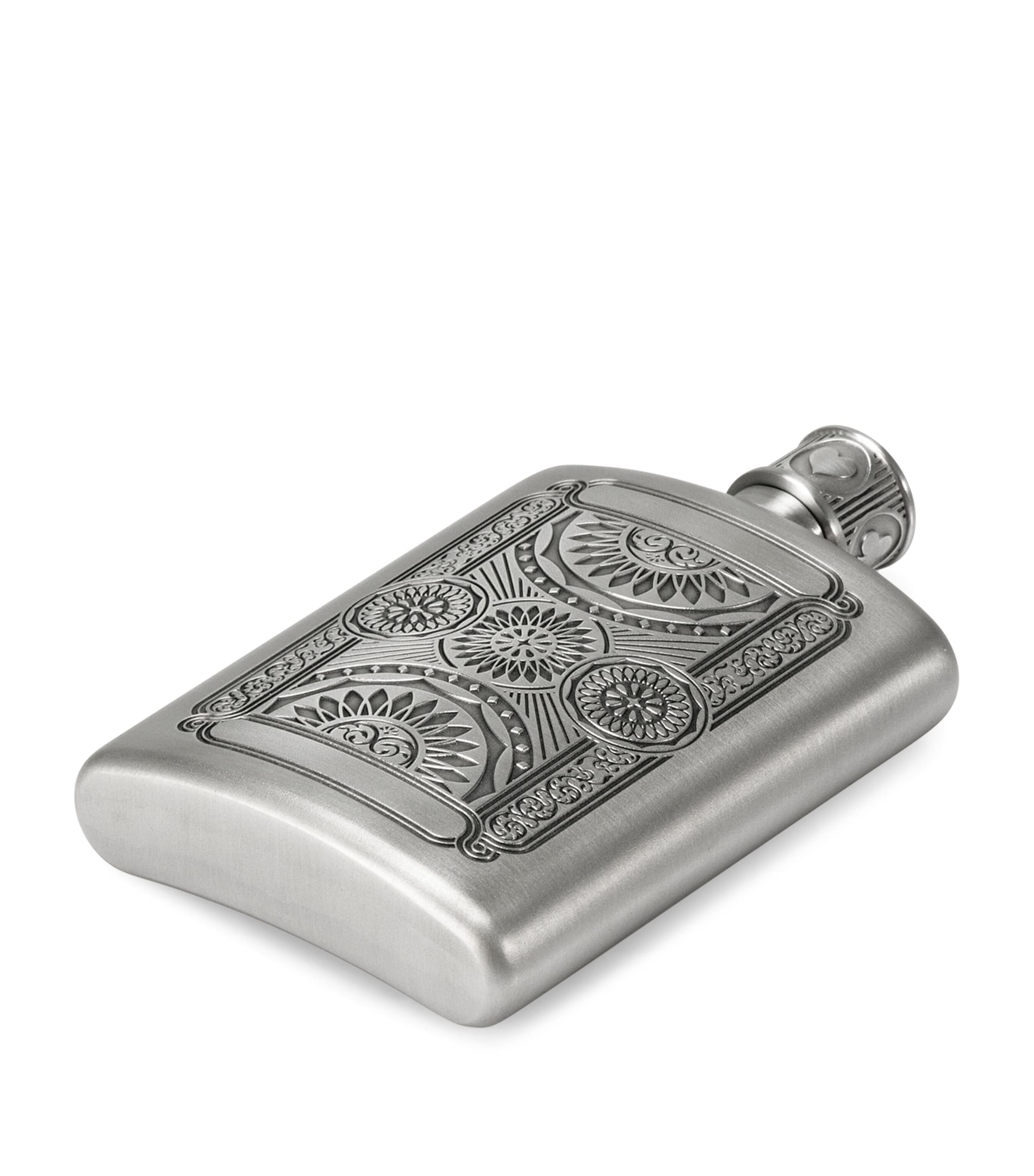 Pewter Ace Hip Flask (140ml) PEWTER Image 4