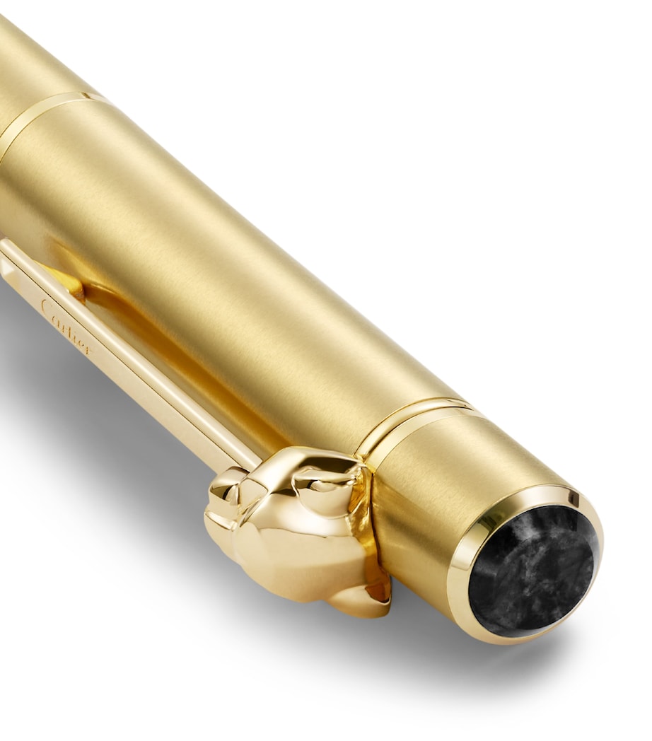 Small Panthère de Cartier Ballpoint Pen GOLD METAL Image 8