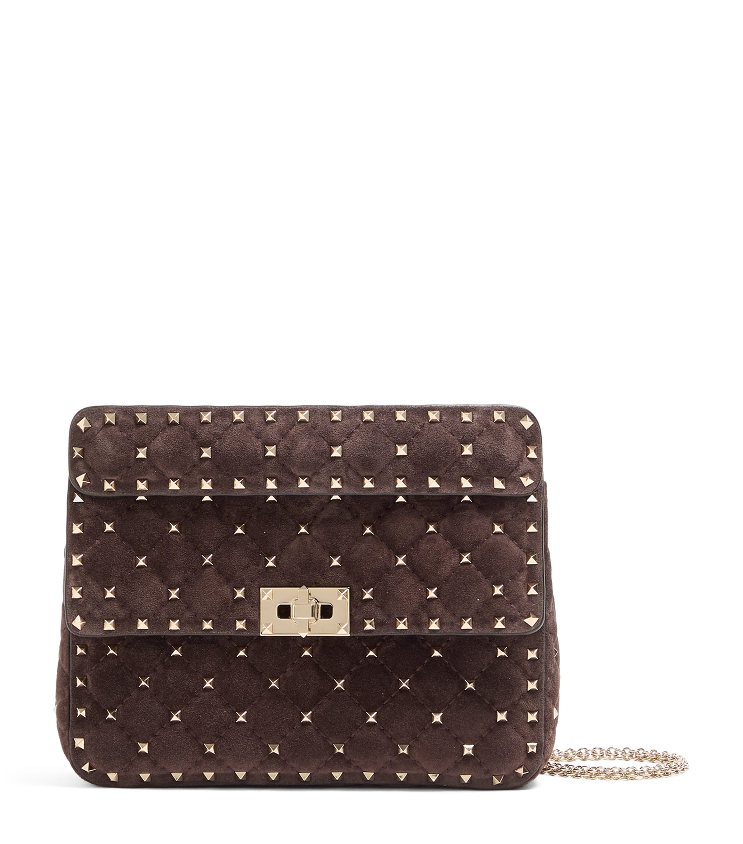 Valentino Garavani Medium Leather Rockstud Spike Top-Handle Bag Image 1