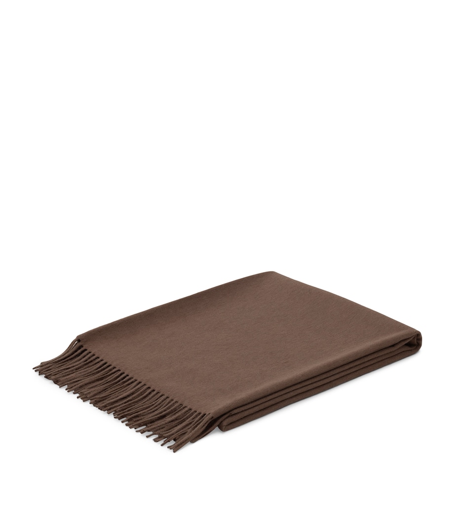 Cashmere Arran Solid Throw (147cm x 183cm) MINK Image 3