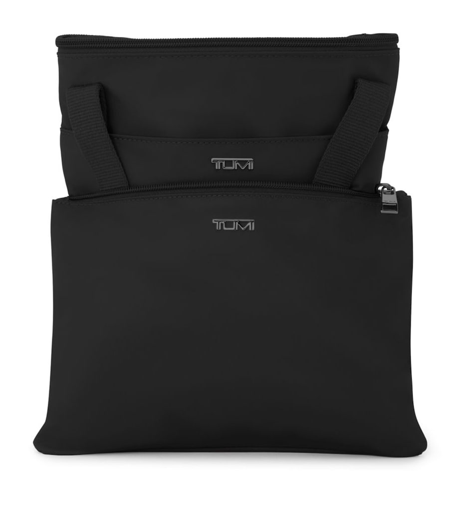 Nylon Voyageur Just in Case Foldable Bag BLACK GUNMETAL T522 Image 4