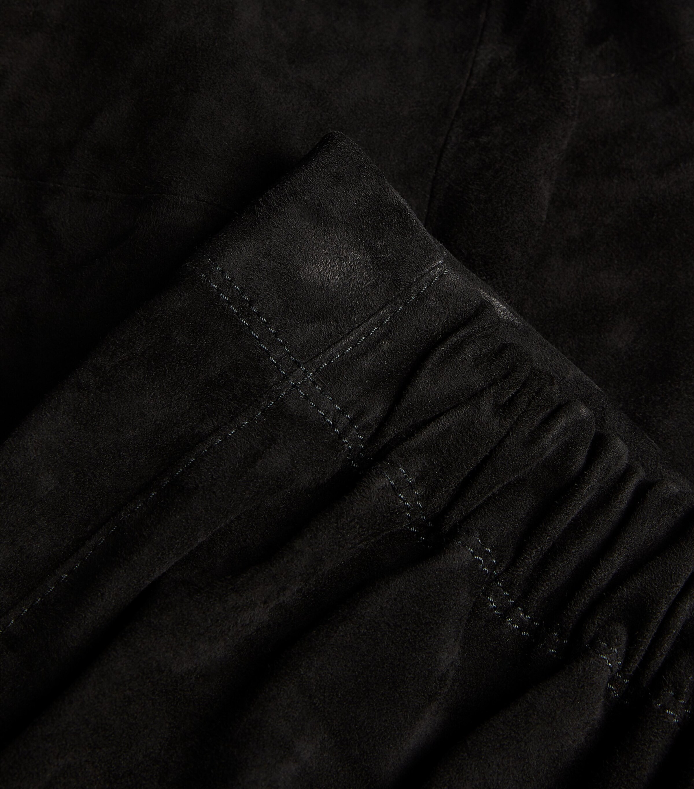 Joseph Womens Suede Stretch Leggings Black Image 5