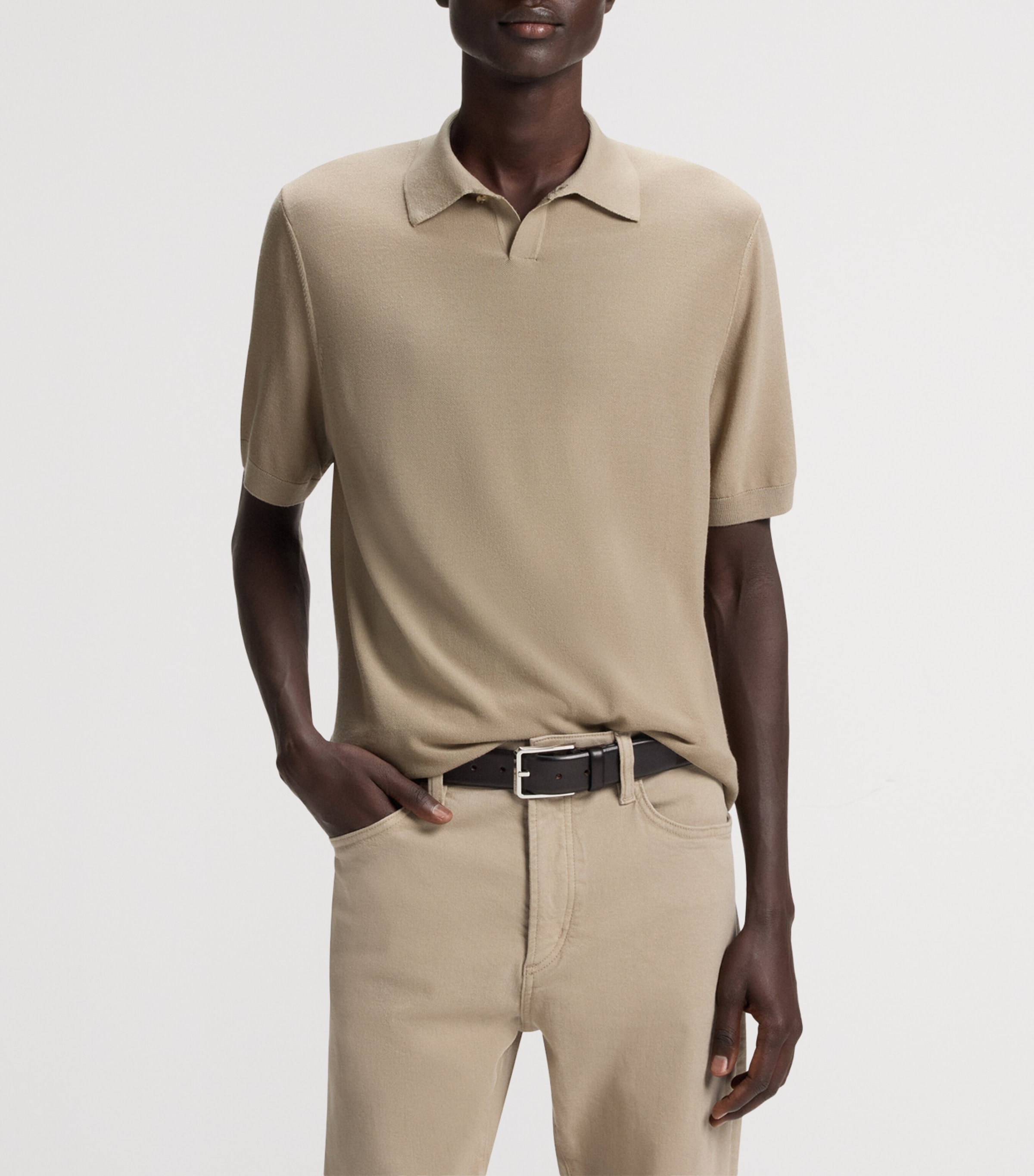 Virgin Wool Polo Shirt 255 Image 2