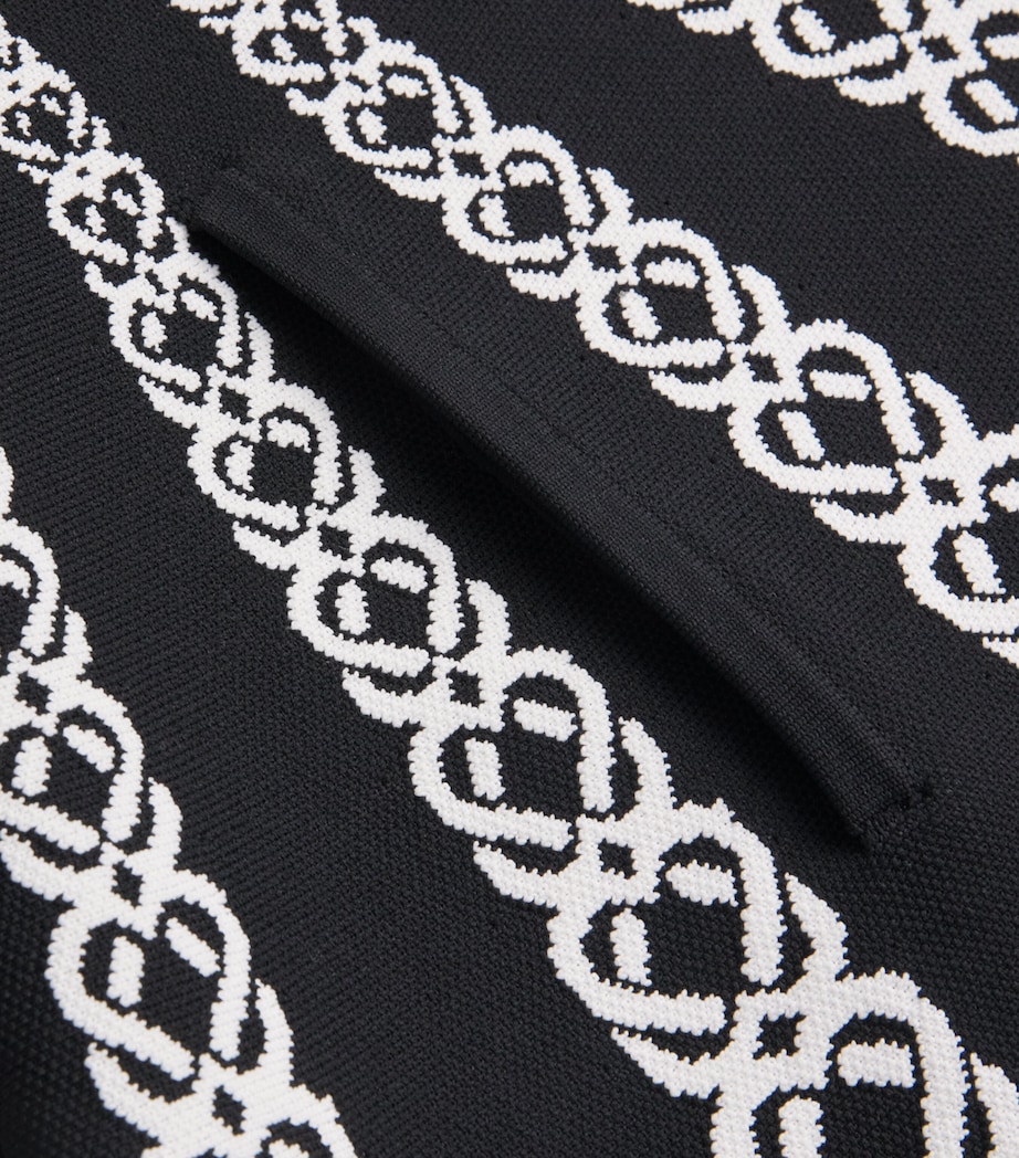 Monogram-Jacquard Mini Dress WHITE / BLACK Image 5