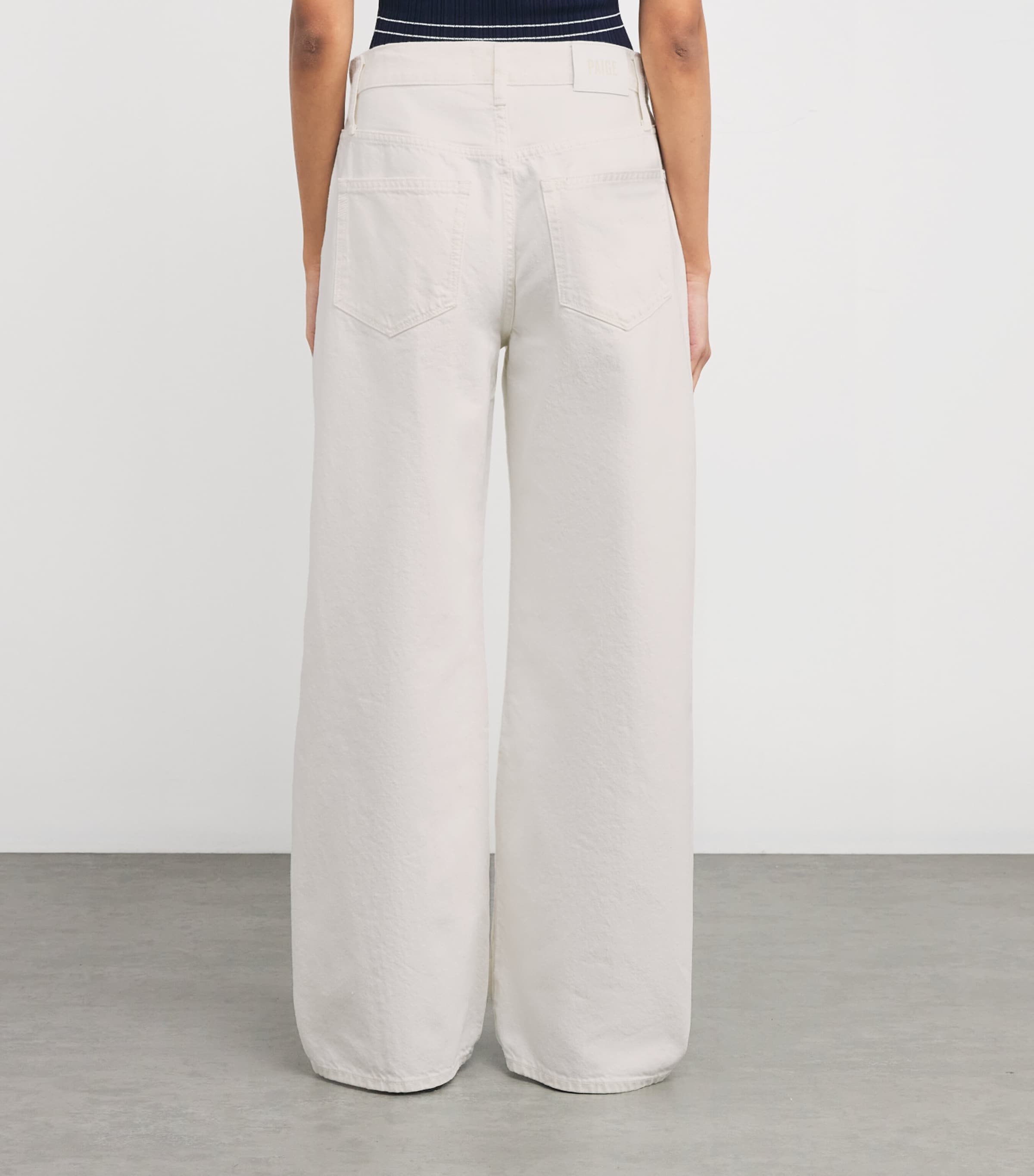 Arellia High-Rise Barrel Jeans TONAL ECRU Image 4
