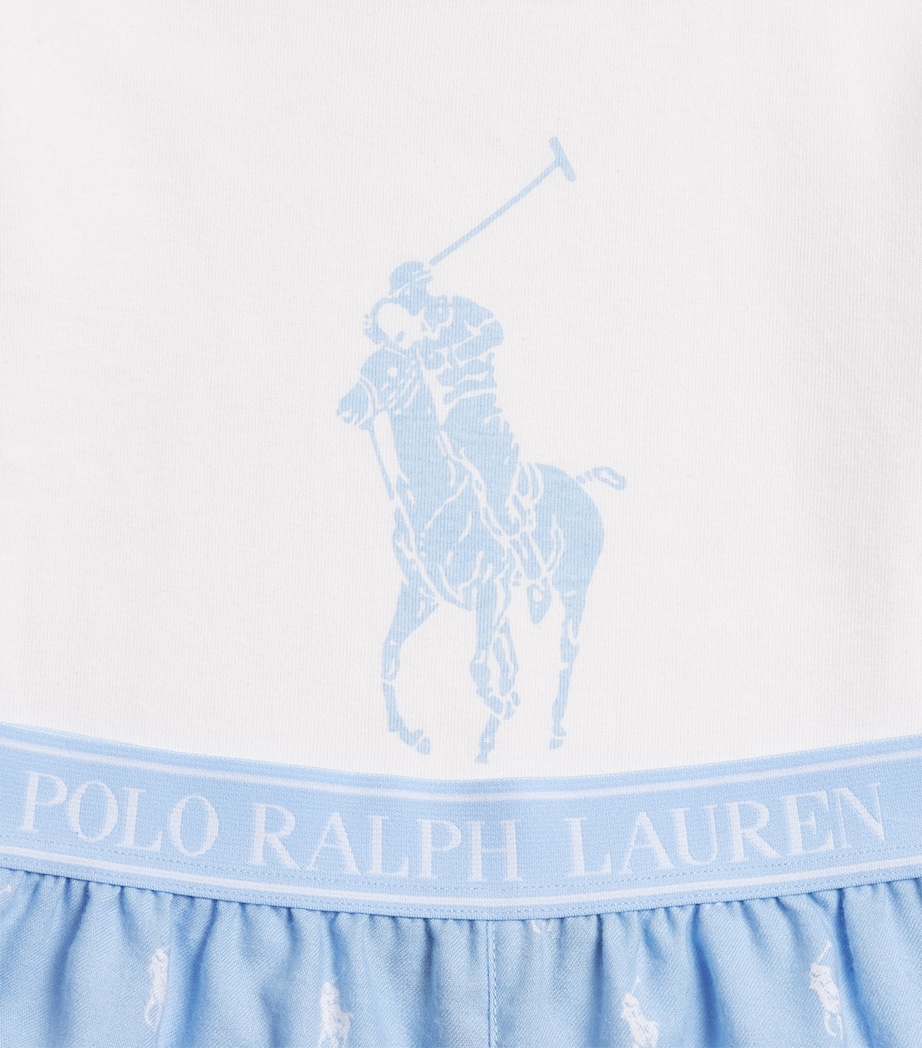 Cotton T-Shirt and Shorts Pyjama Set (8-14 Years) ELITE BLUE Image 3