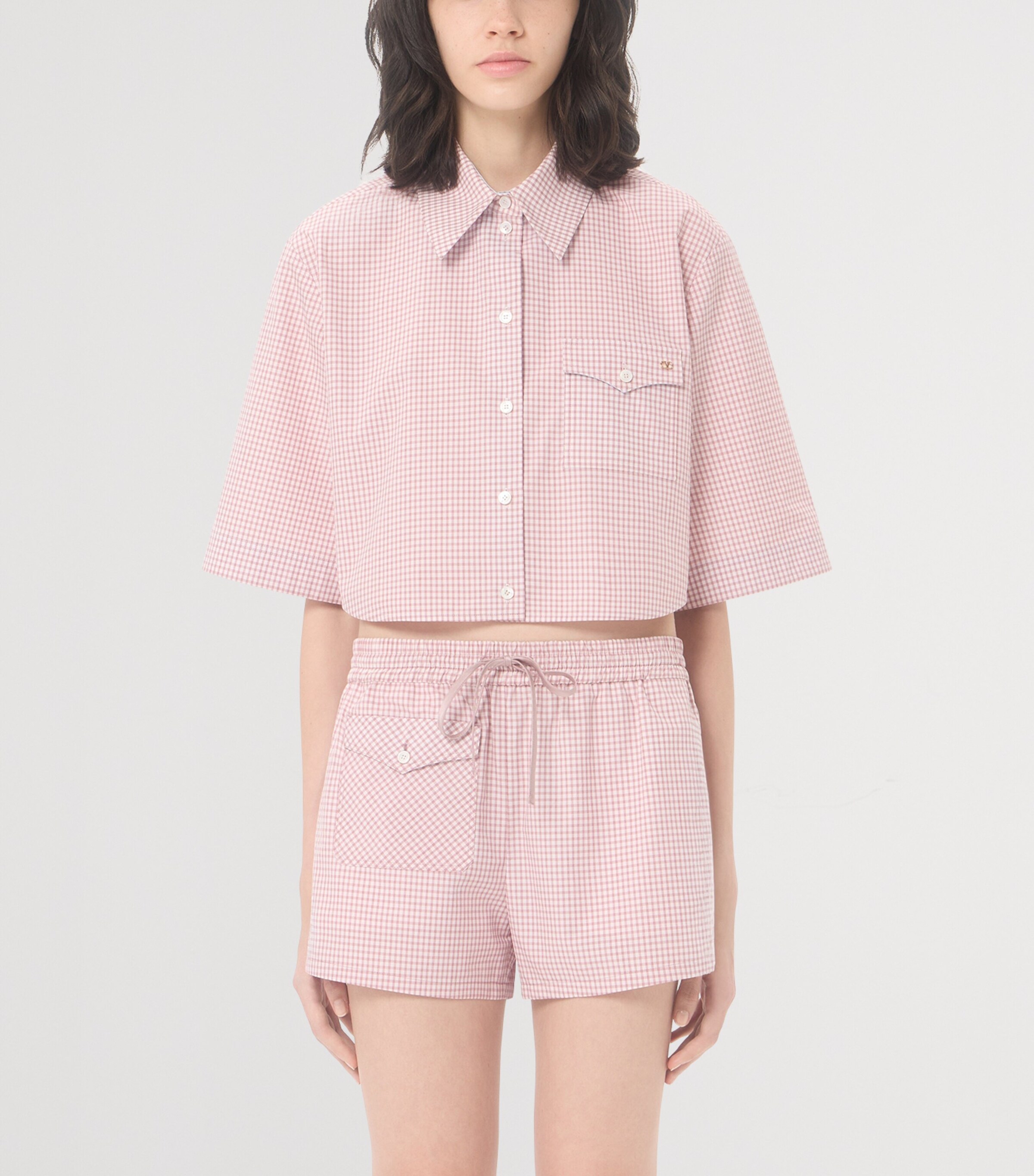 Valentino Womens Cotton Cropped Shirt Image 3