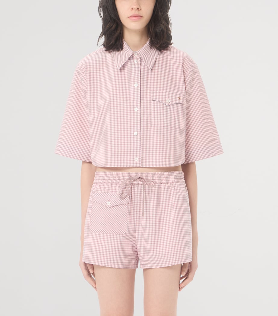 Valentino Womens Cotton Cropped Shirt Image 3