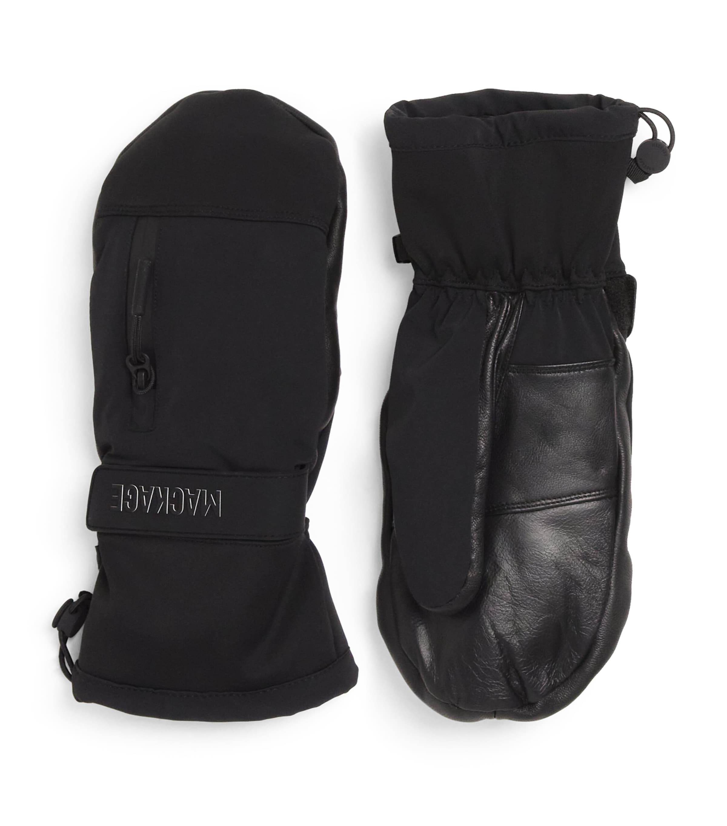 Mackage Wynd Technical Ski Mittens In Black